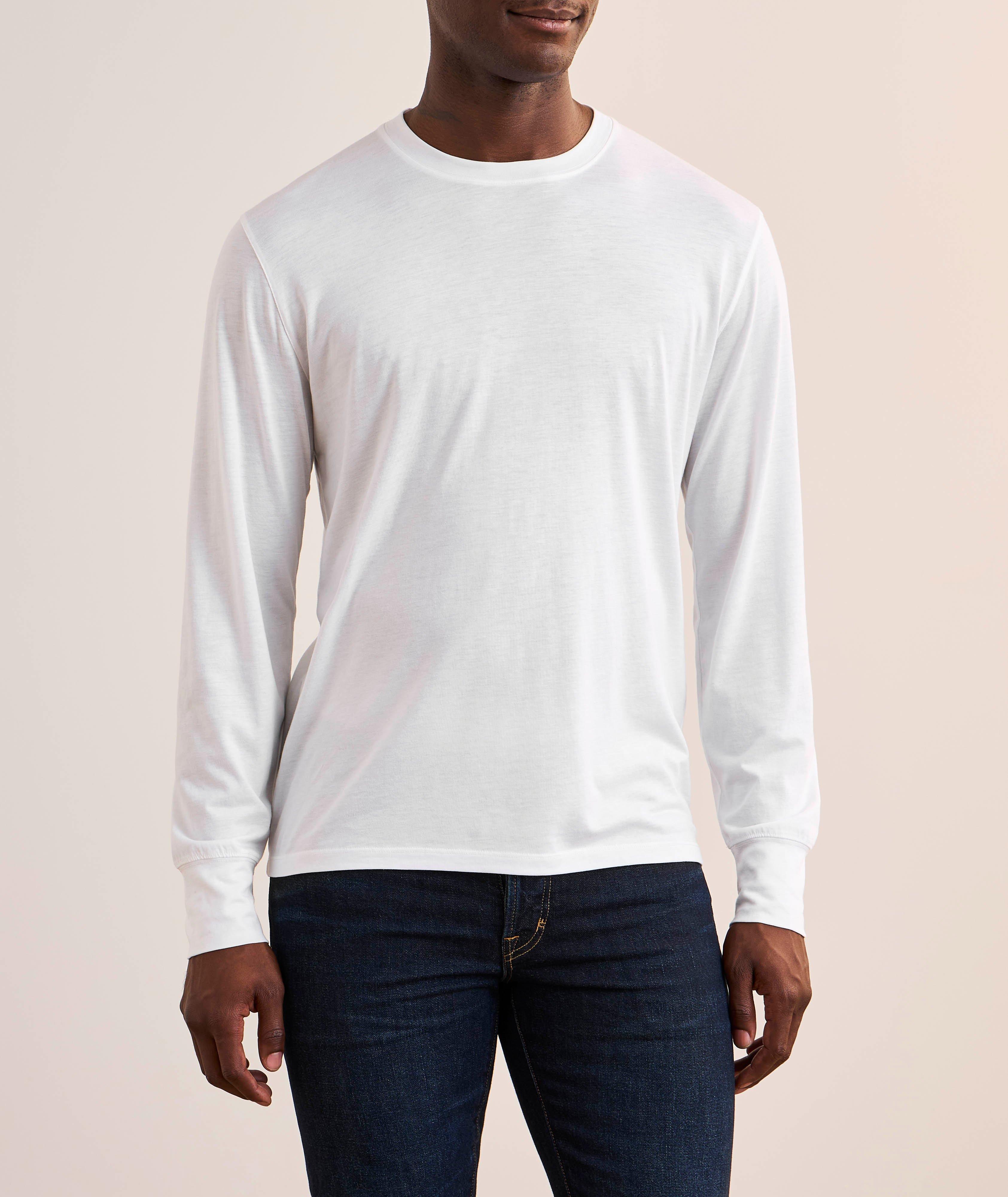 Lyocell-Cotton Crewneck T-Shirt  image 1