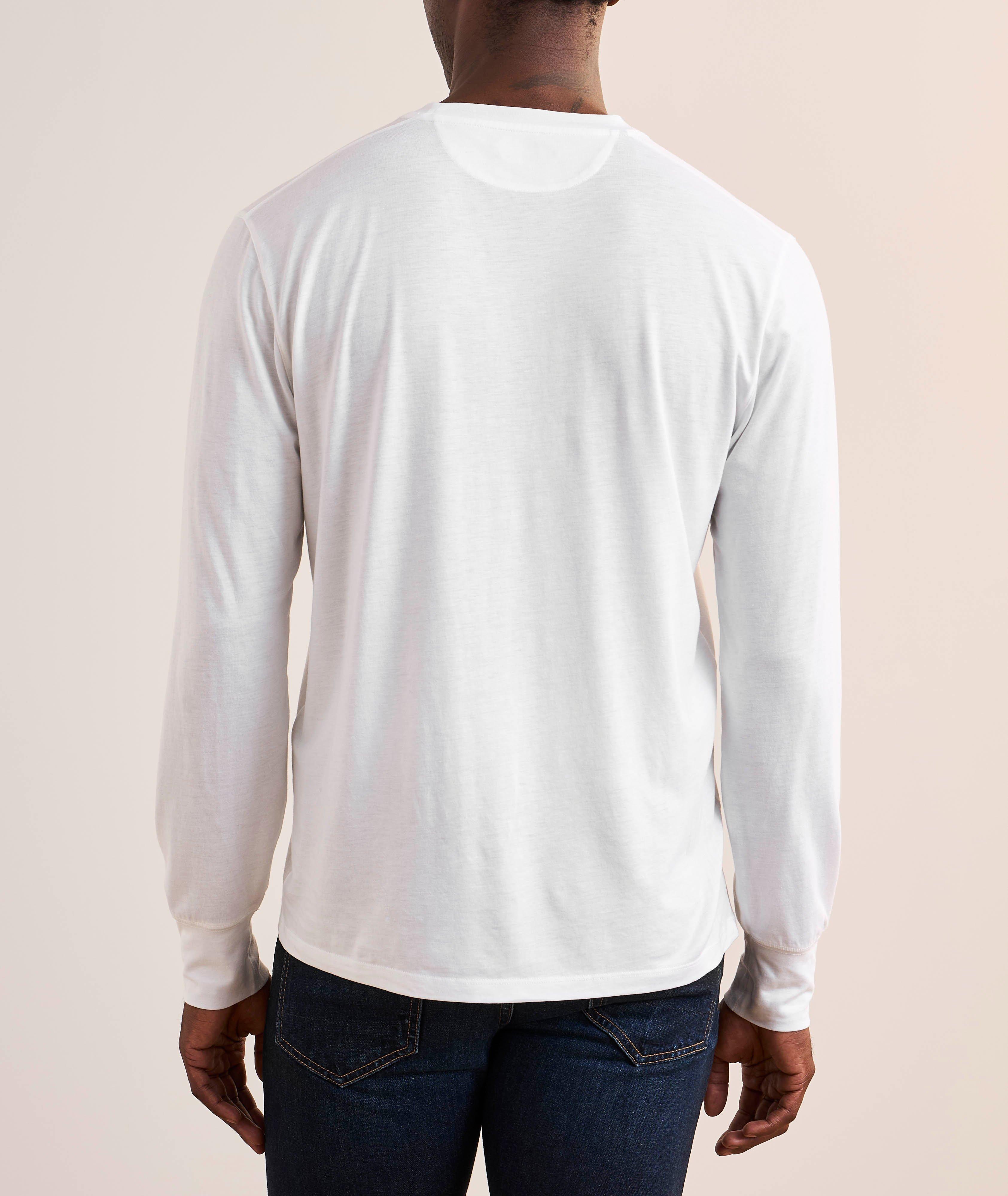 Lyocell-Cotton Crewneck T-Shirt  image 2