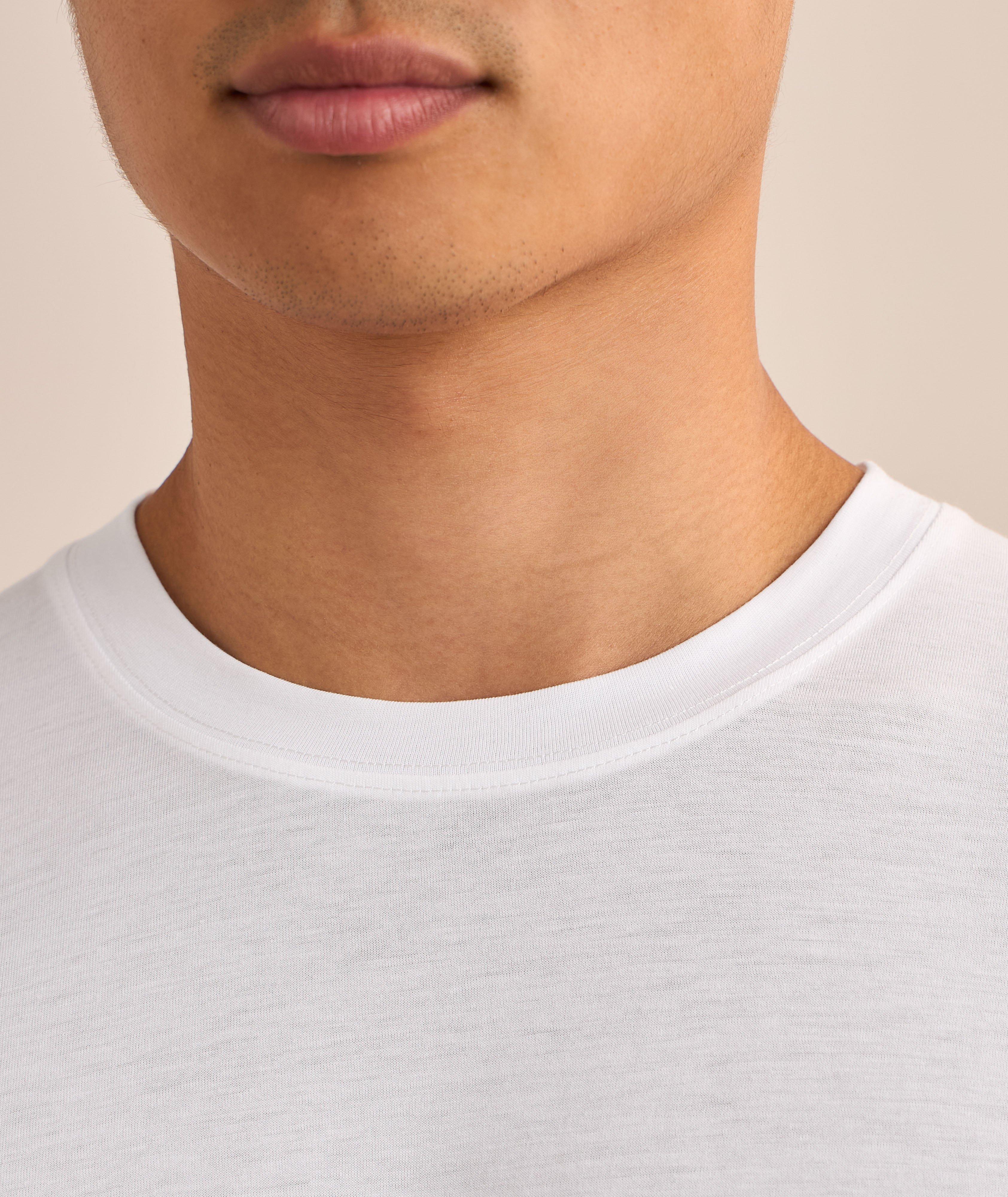 Lyocell-Cotton Crewneck T-Shirt  image 4