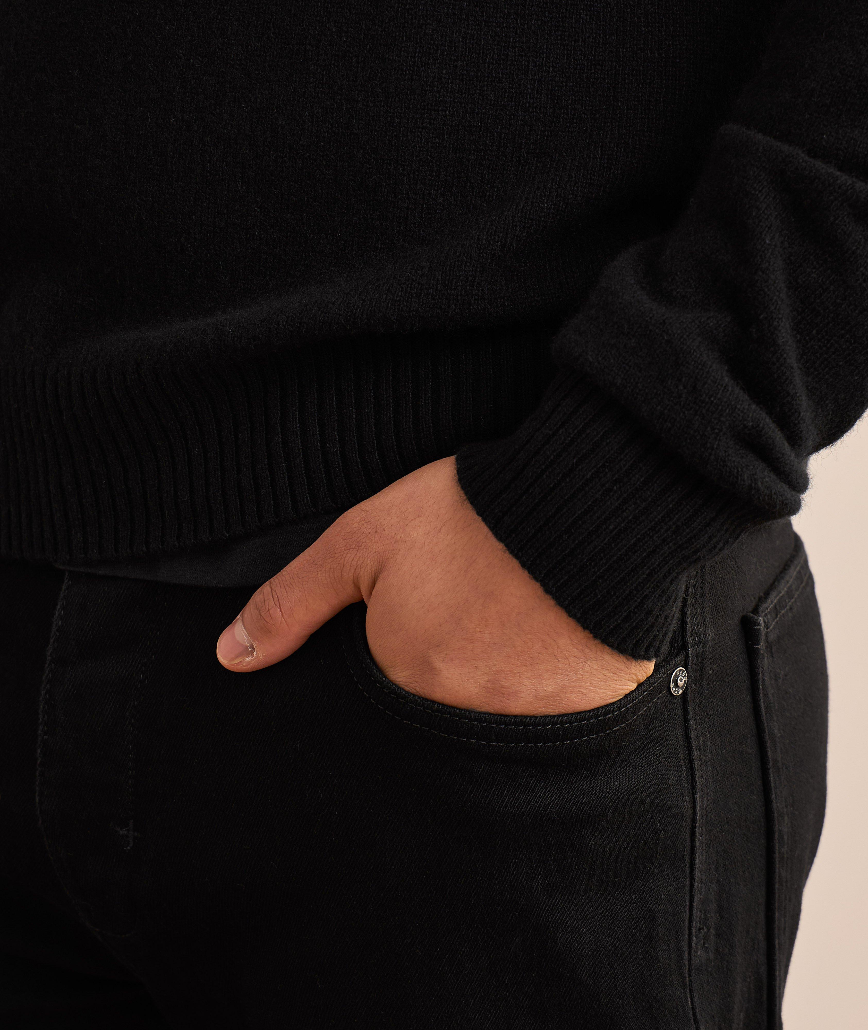 Pull en laine et en cachemire à demi-glissière image 3