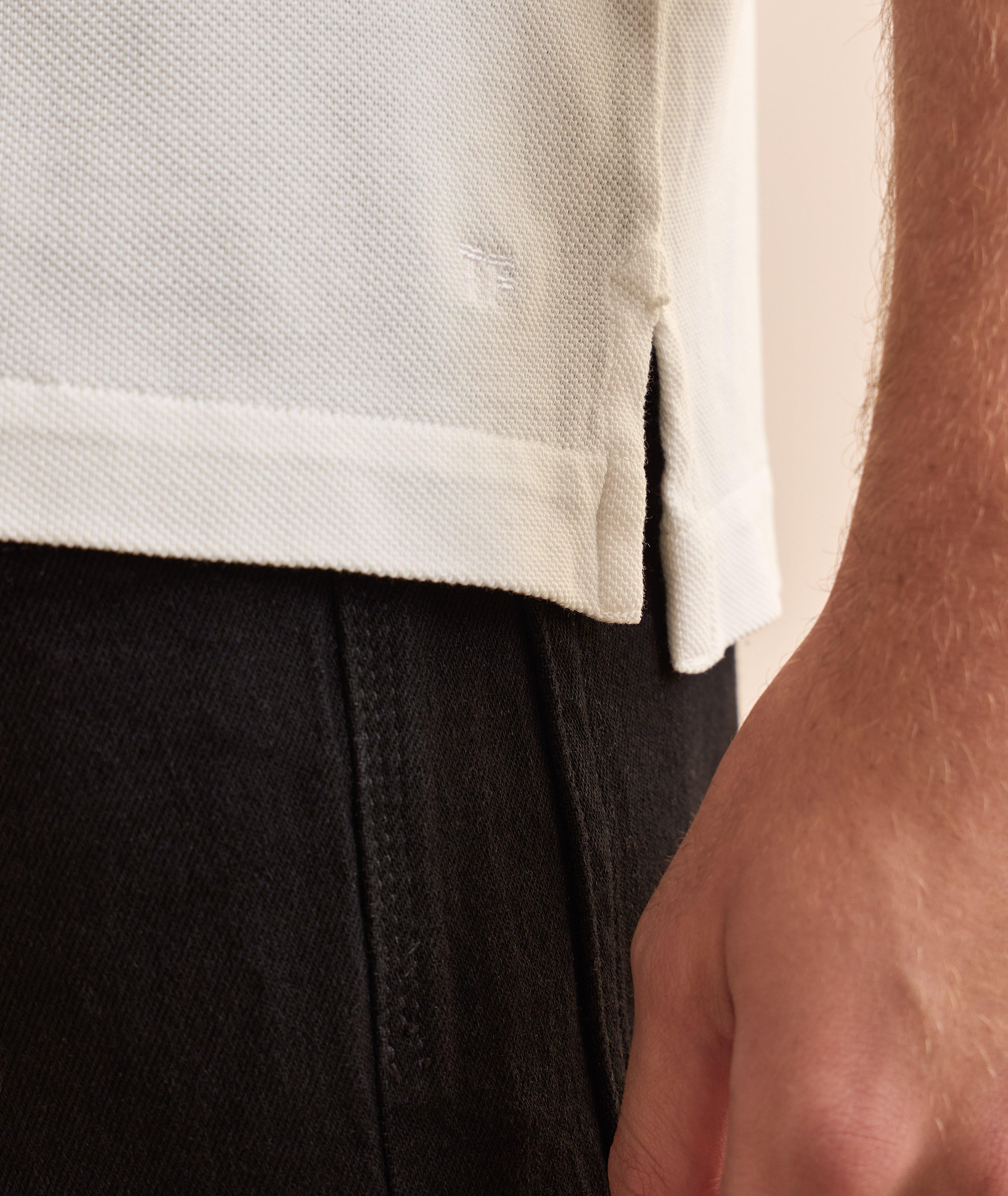 Lyocell-Cotton Piqué Polo  image 4