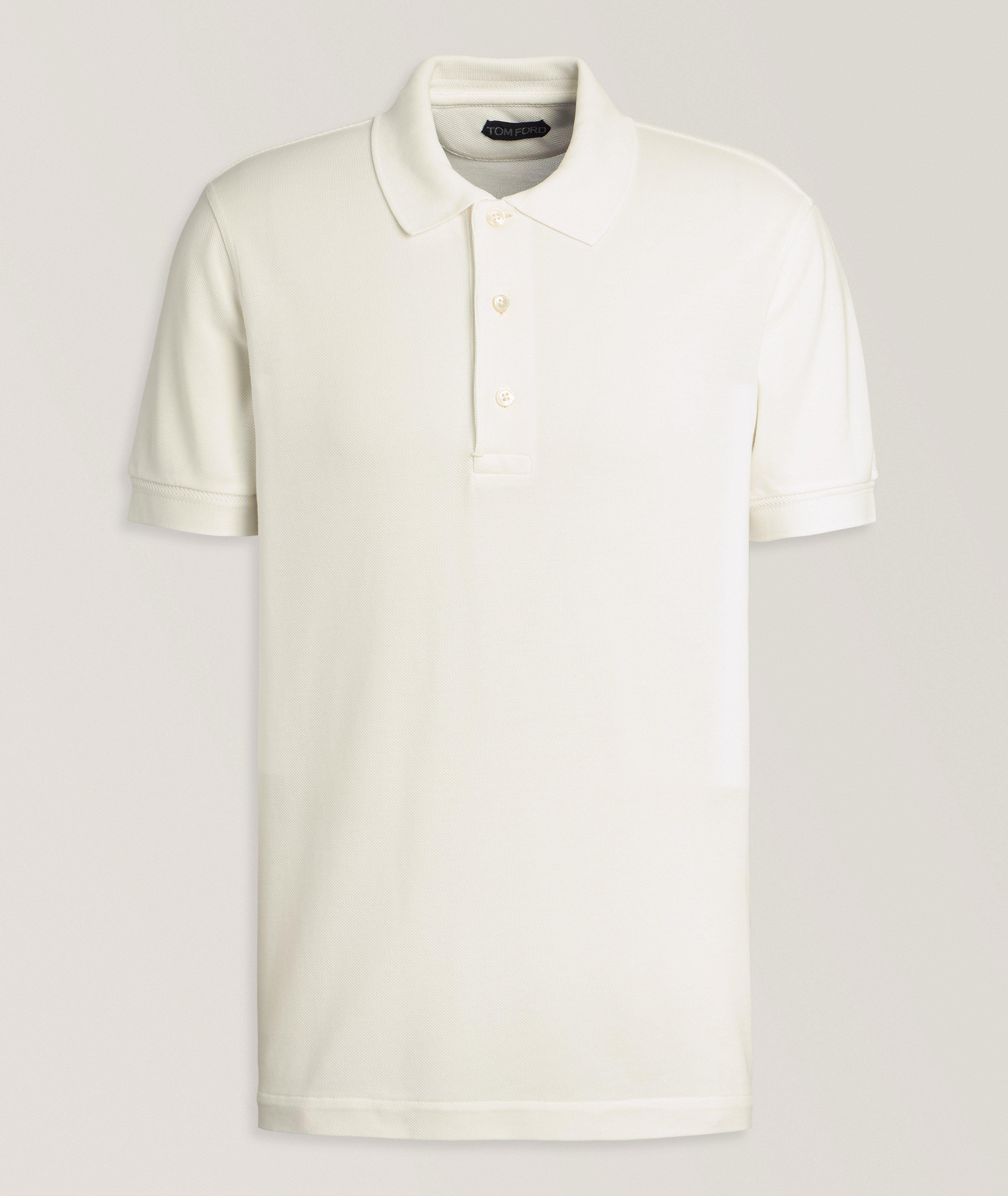 Lyocell-Cotton Piqué Polo  image 0
