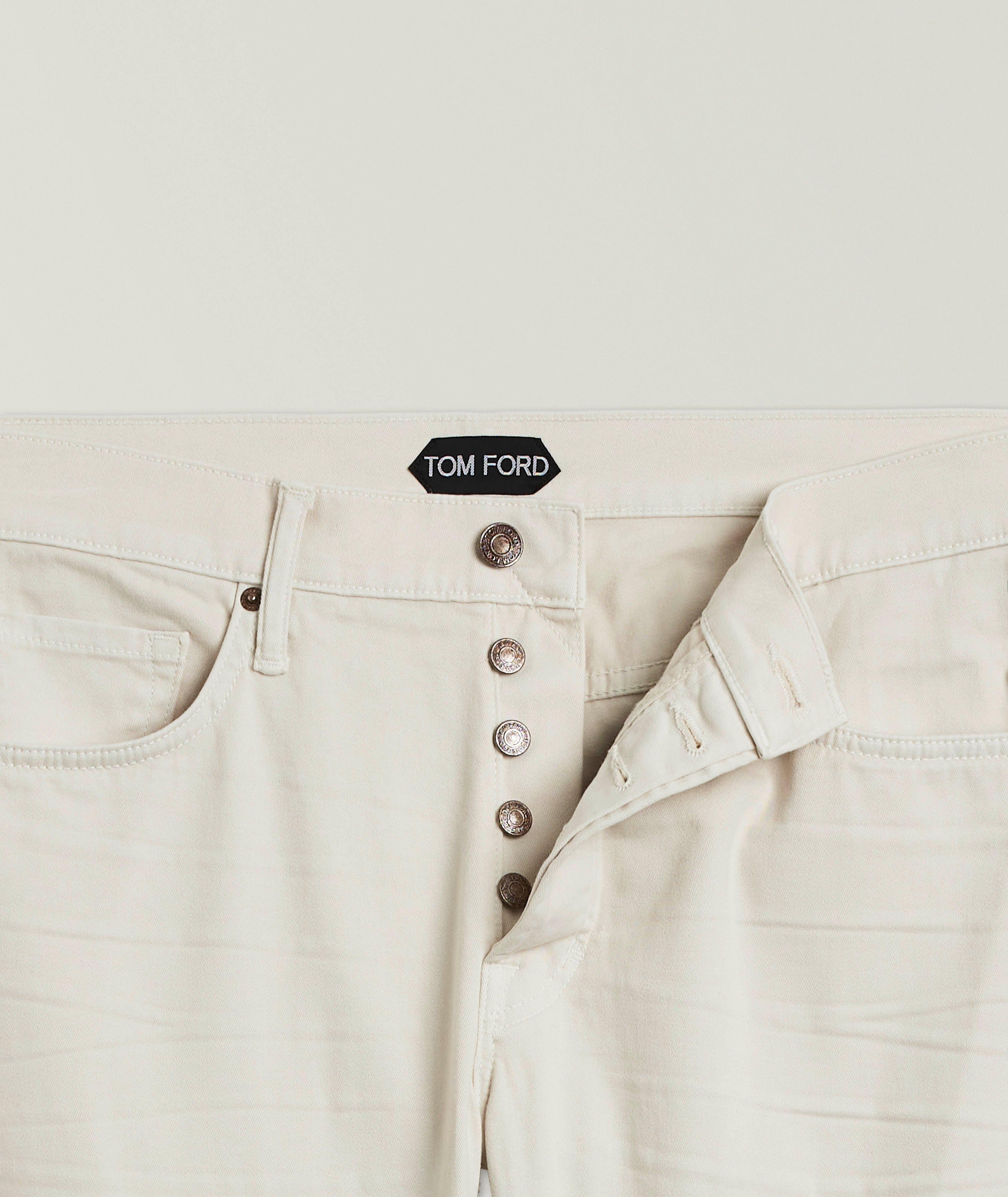 Slim-Fit Stretch Twill Jeans image 1