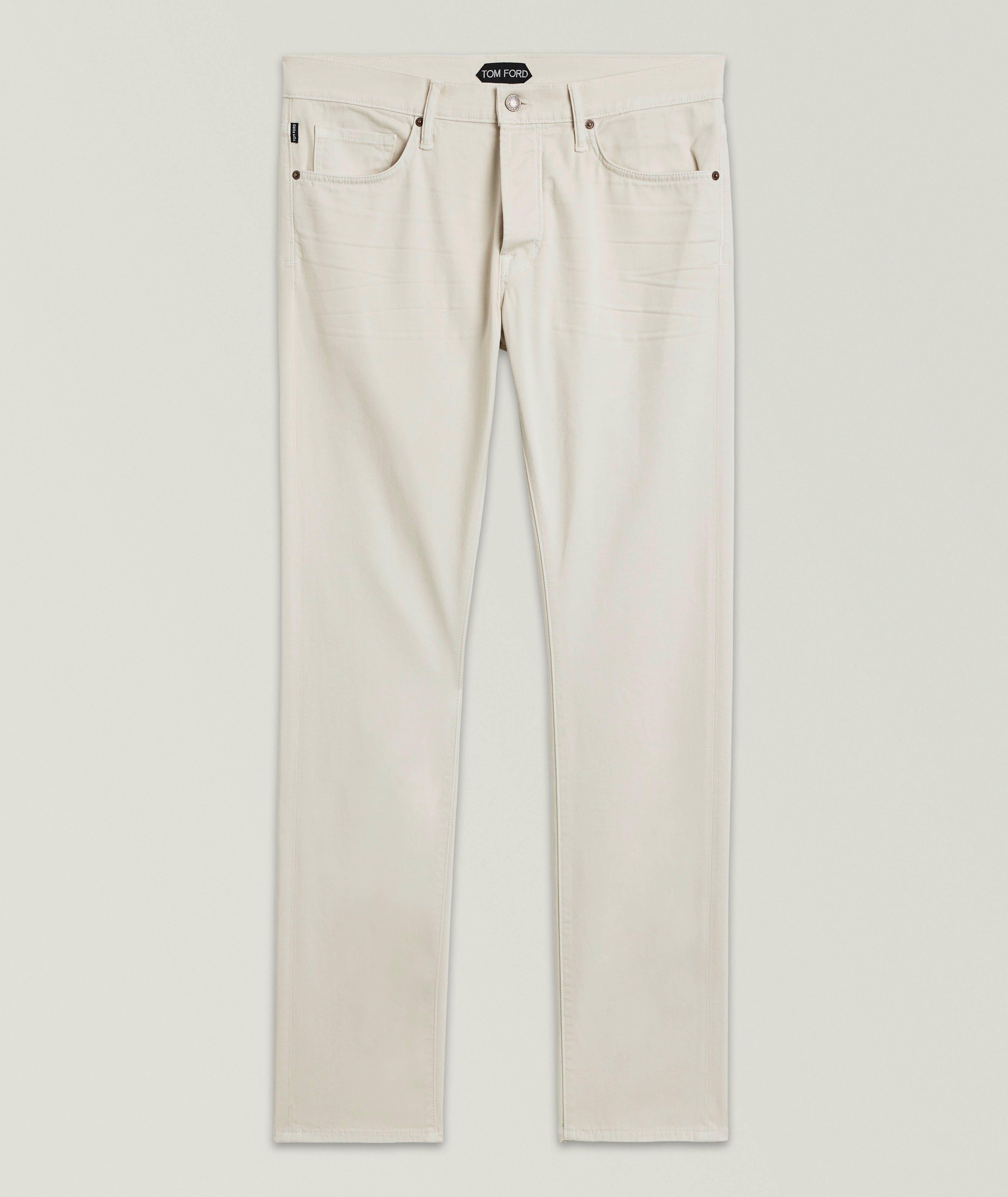 Slim-Fit Stretch Twill Jeans image 0