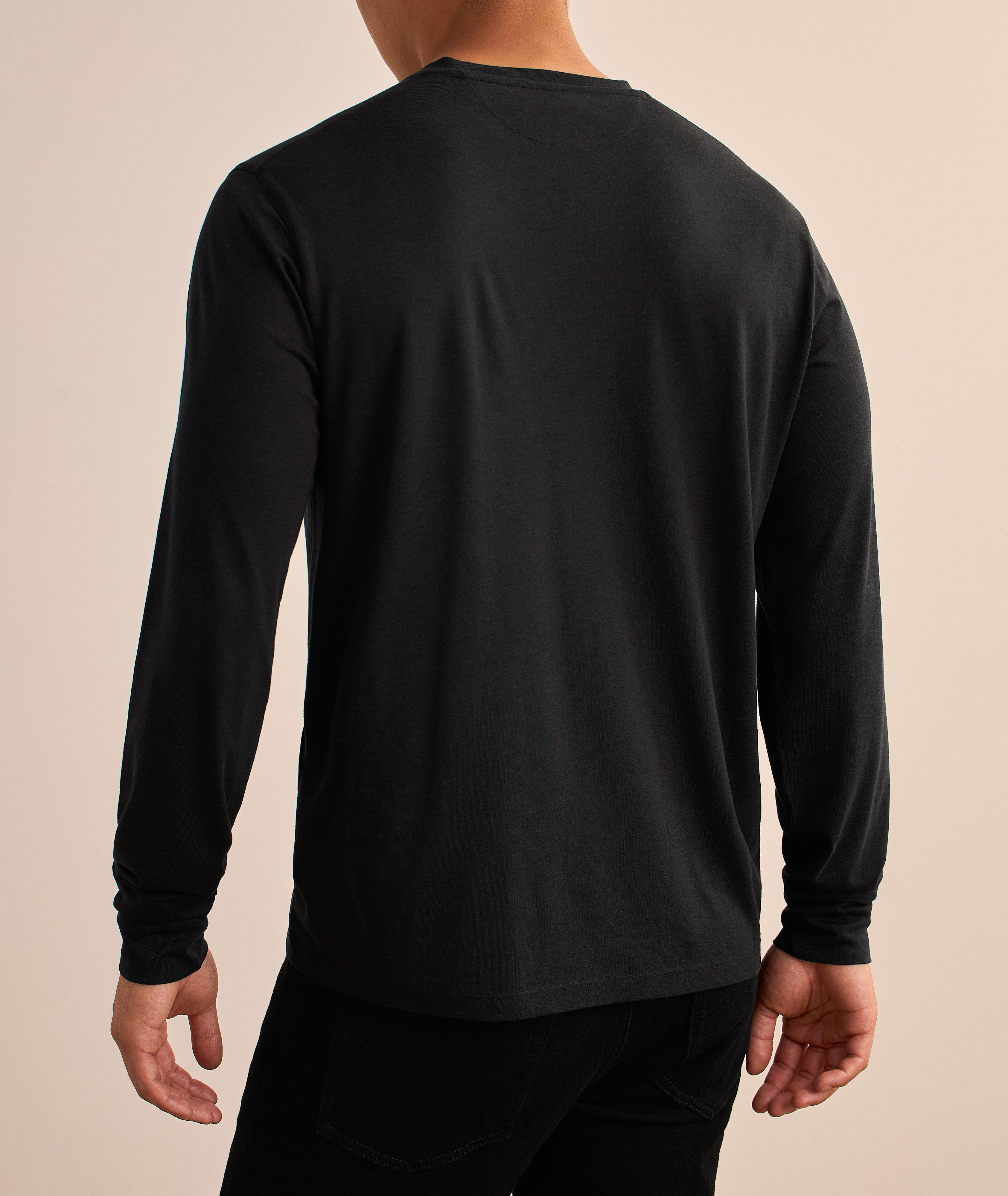 Lyocell-Cotton Crewneck T-Shirt  image 2