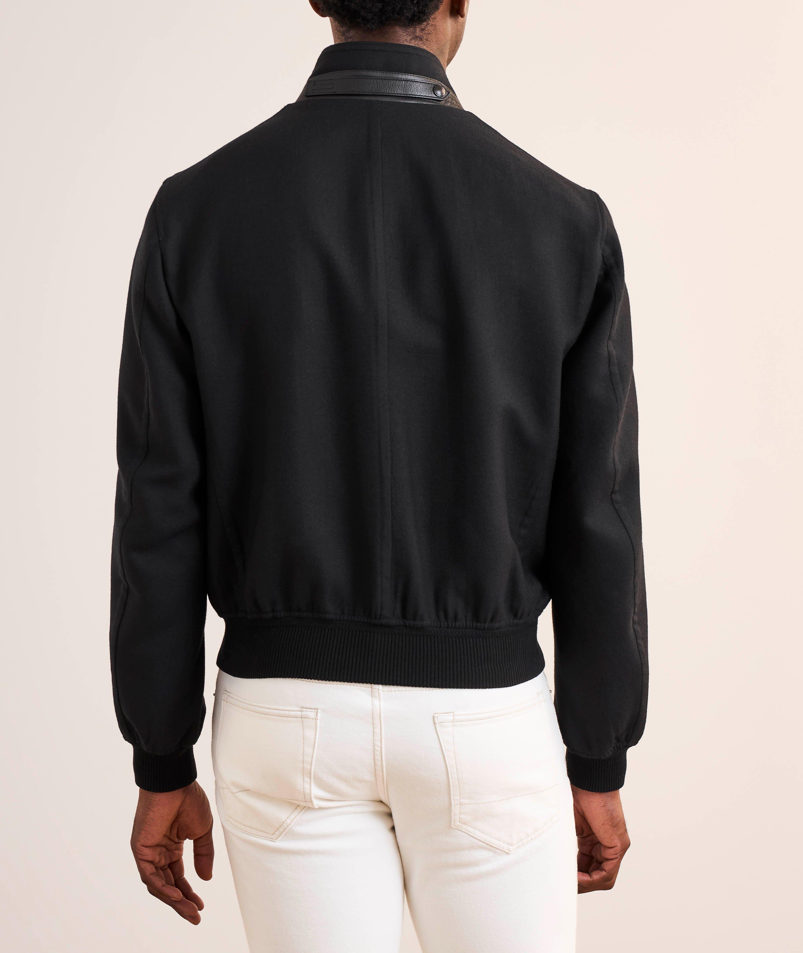 Blouson de style Harrington en laine et en soie image 2