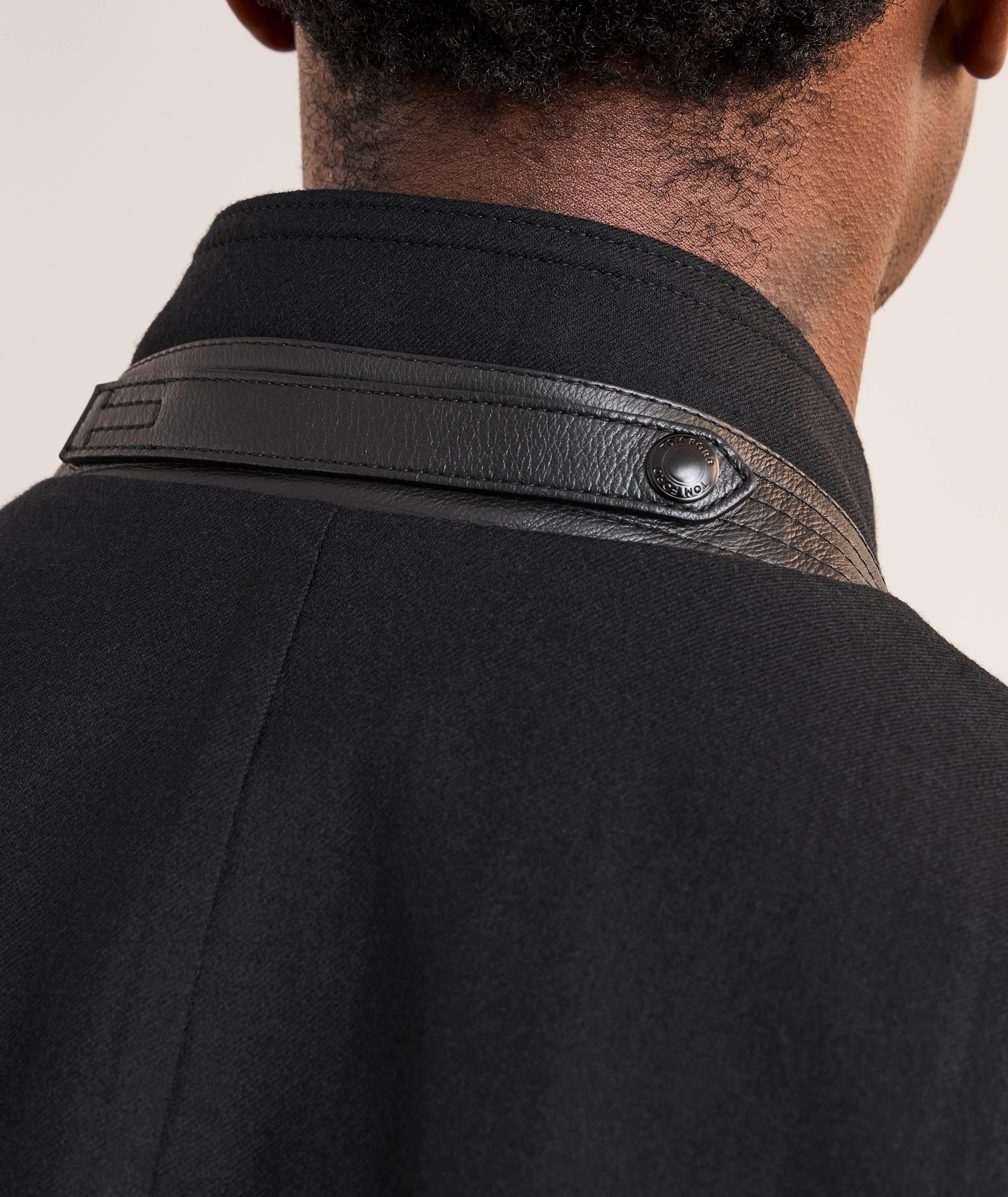 Blouson de style Harrington en laine et en soie image 3