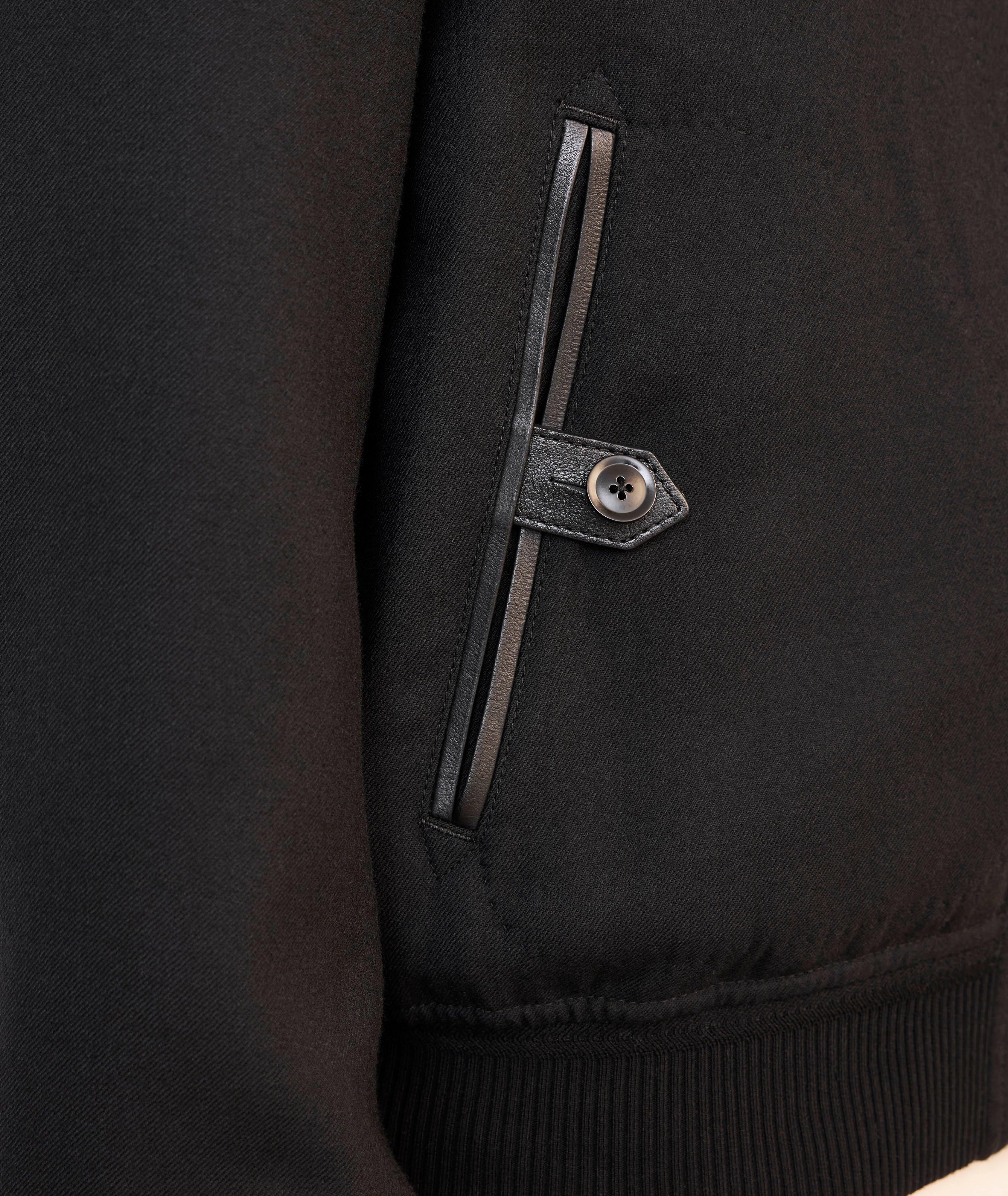 Blouson de style Harrington en laine et en soie image 4