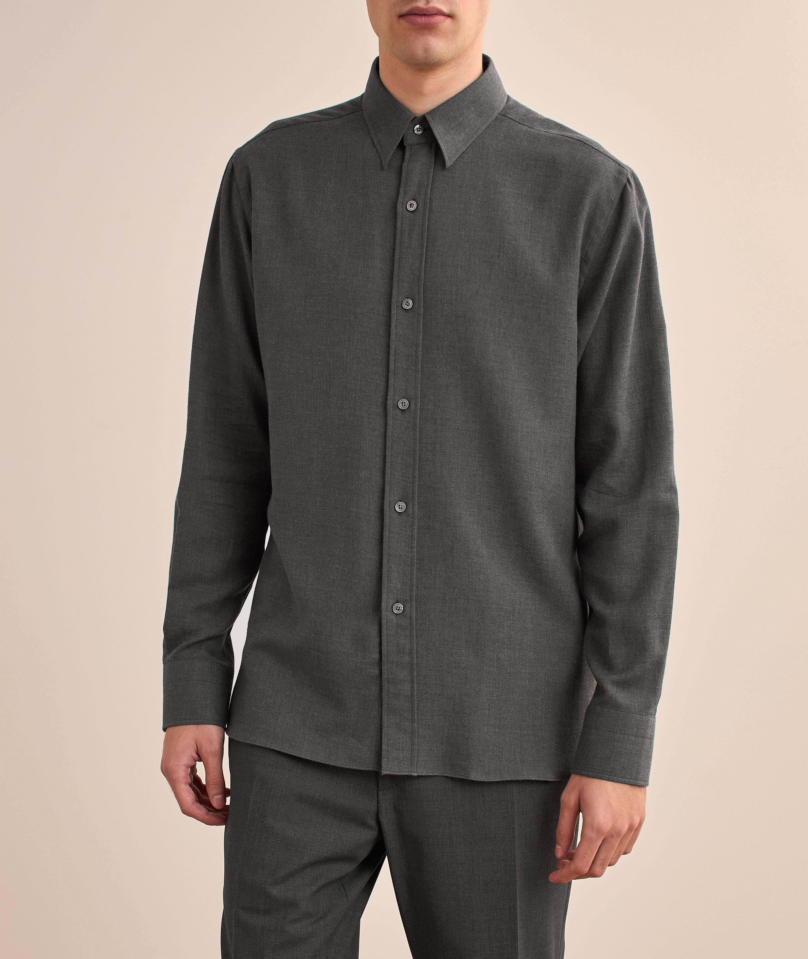 Chemise en twill de coton et de cachemire image 1
