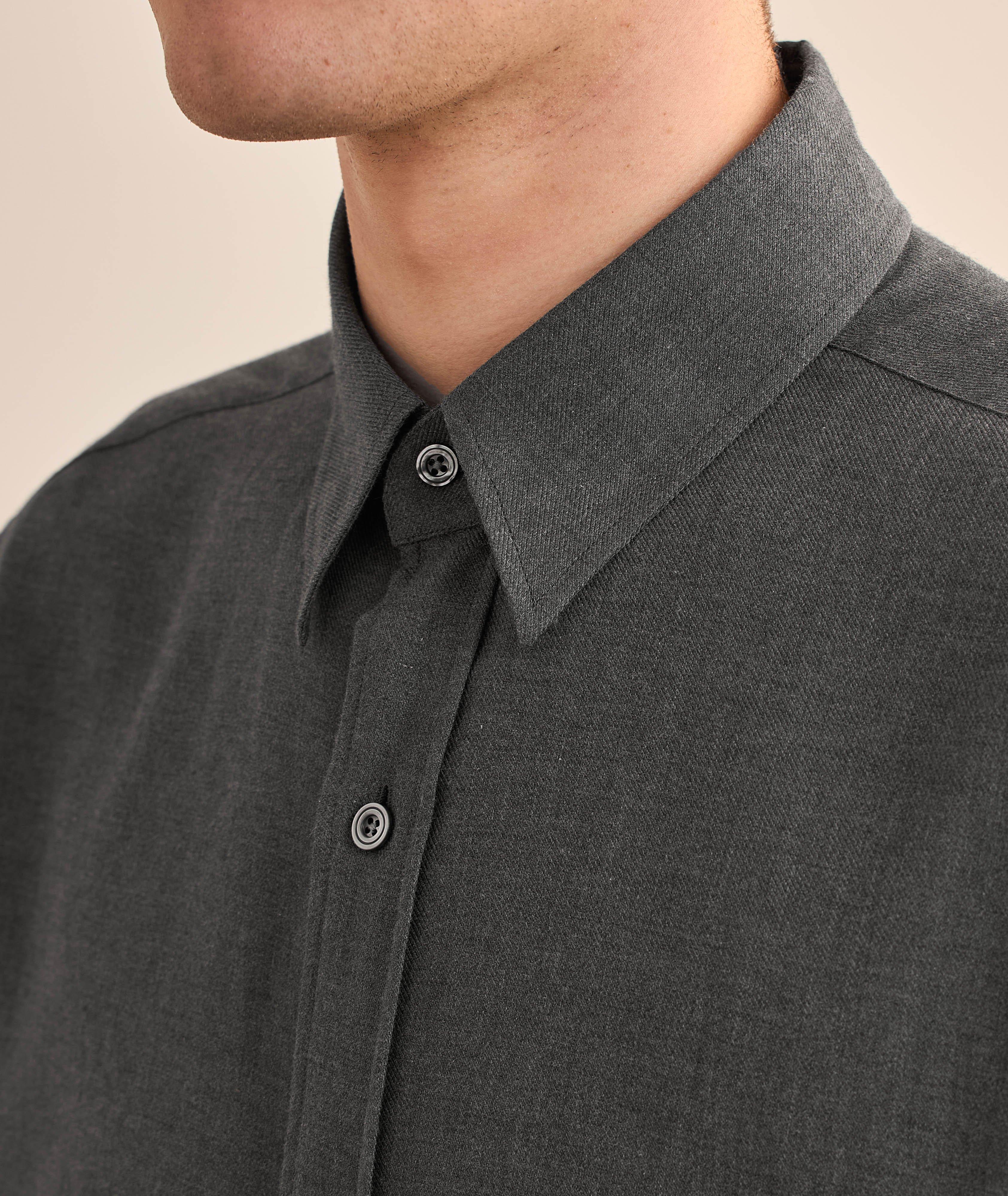 Chemise en twill de coton et de cachemire image 3