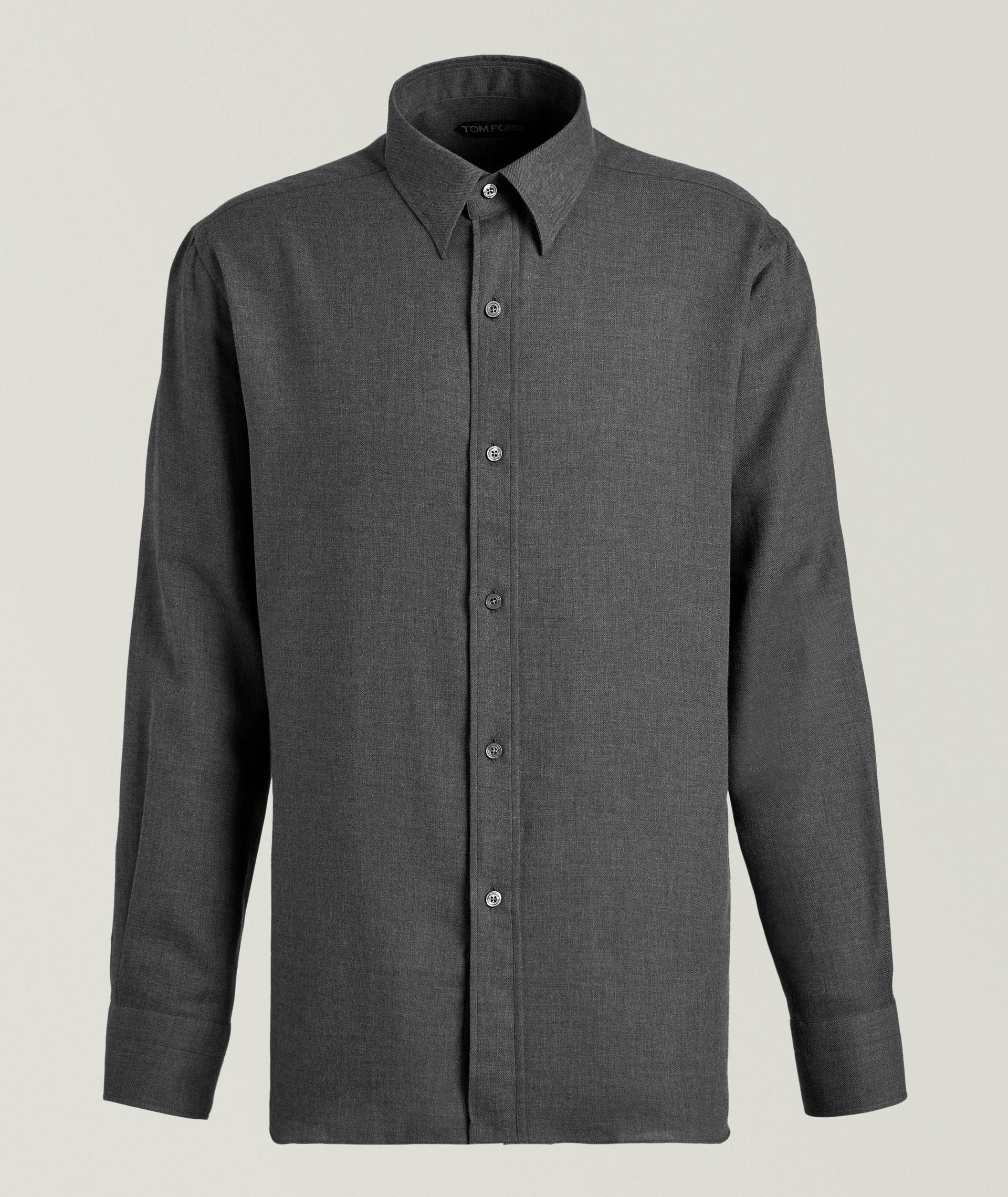 Chemise en twill de coton et de cachemire image 0