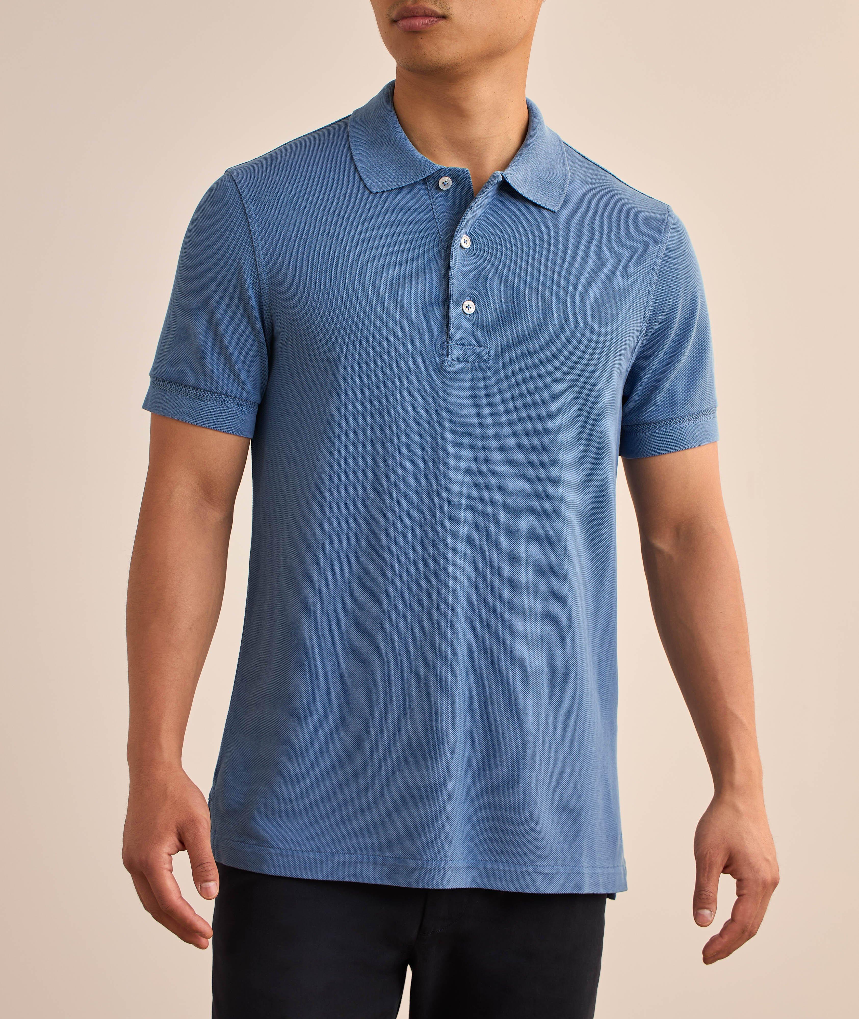 Lyocell-Cotton Piqué Polo  image 1