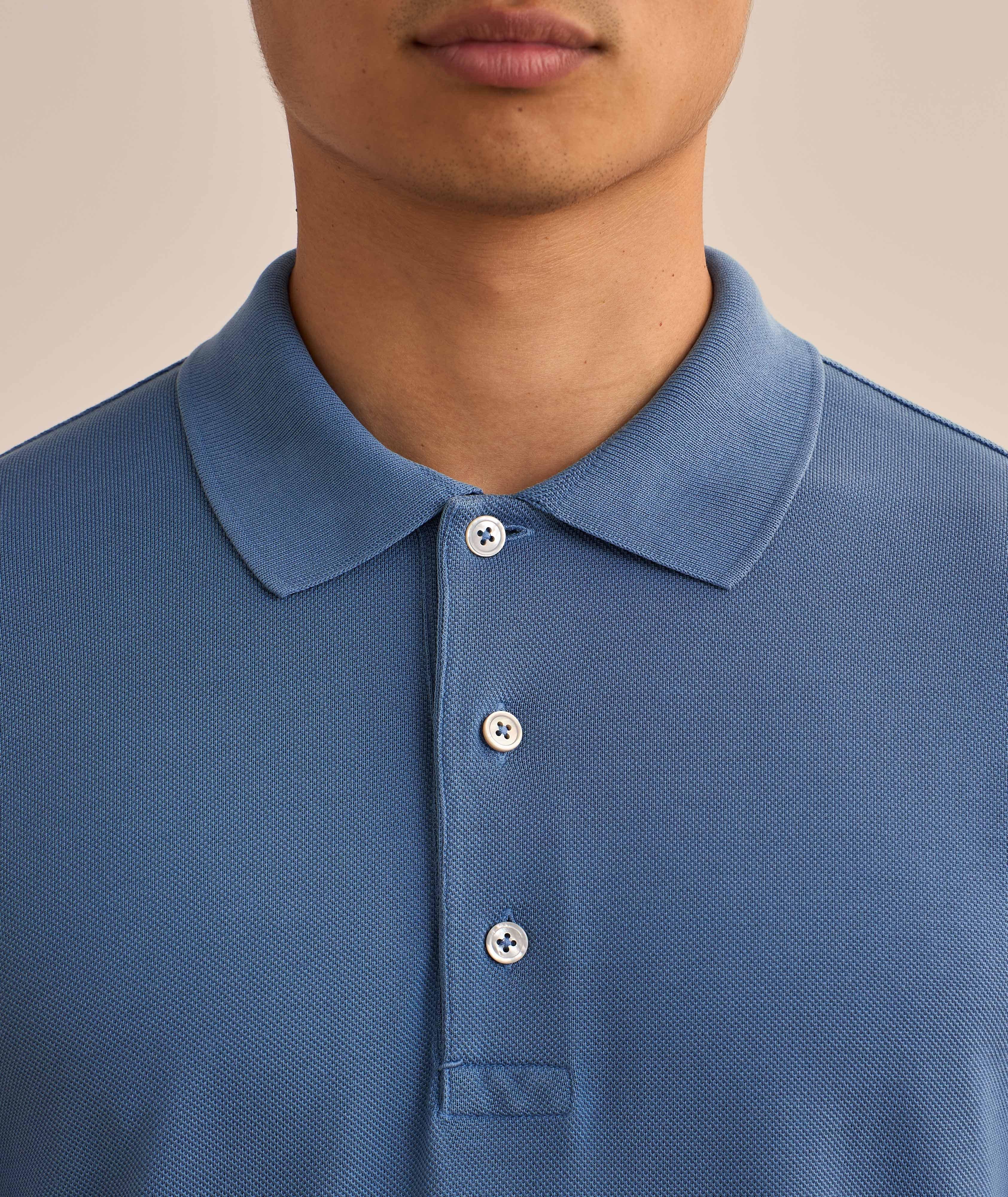 Lyocell-Cotton Piqué Polo  image 3