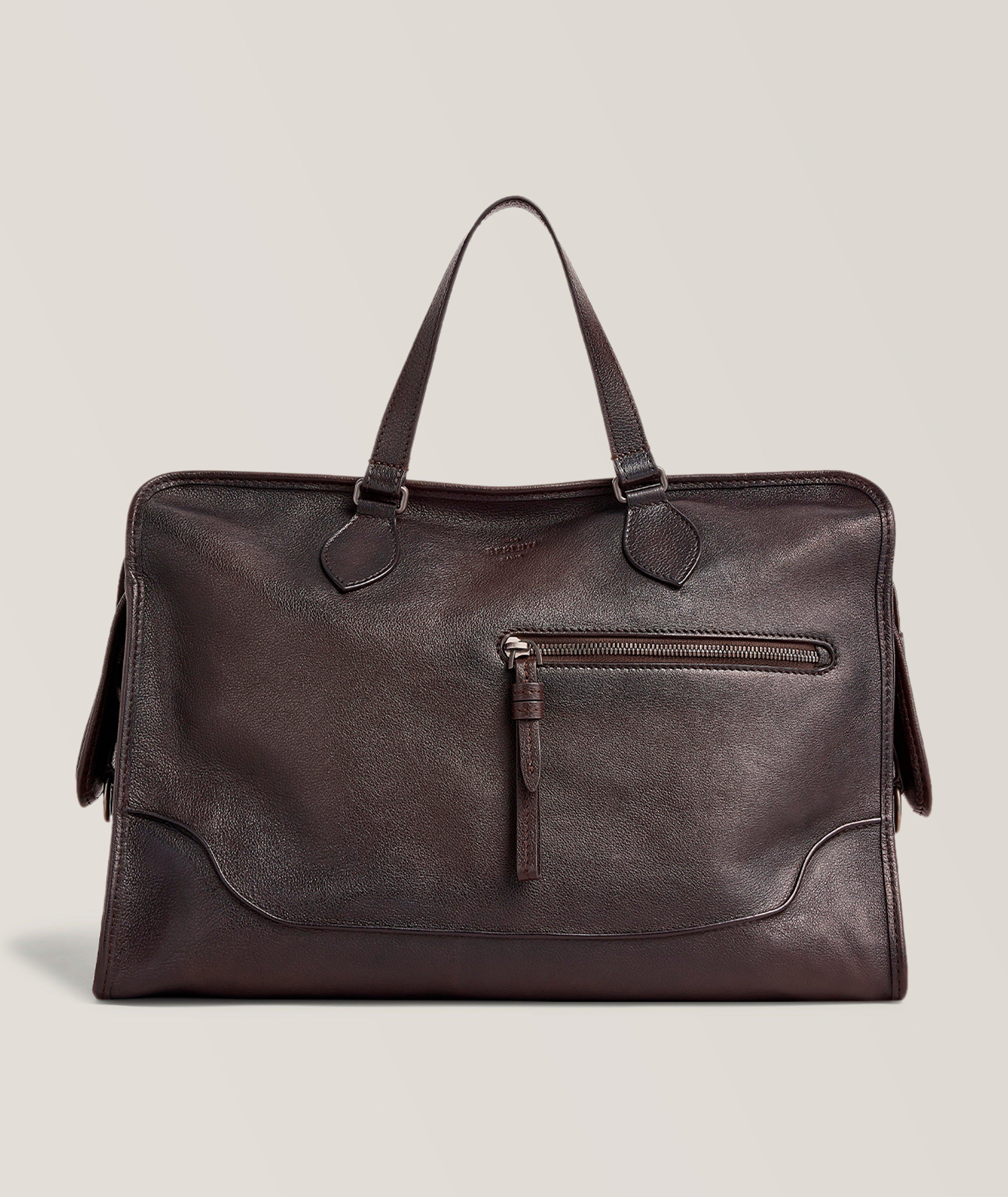 Un Jour Leather Scritto Briefcase image 0