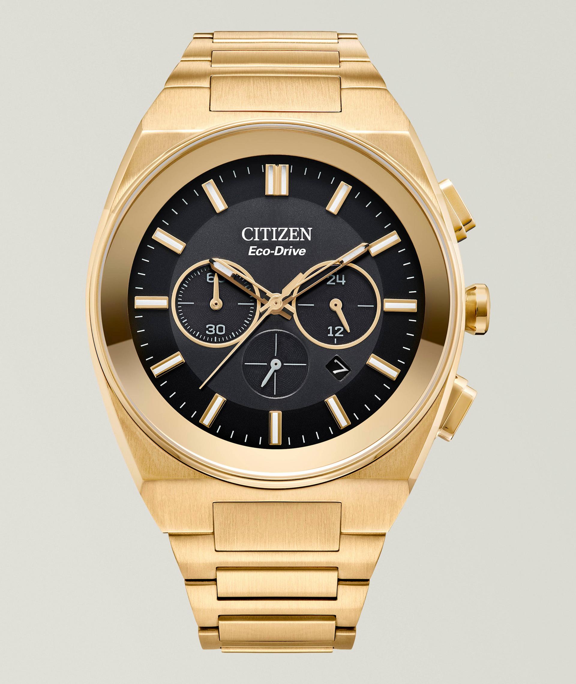 Montre solaire avec bracelet en acier inoxydable, collection Axiom image 0