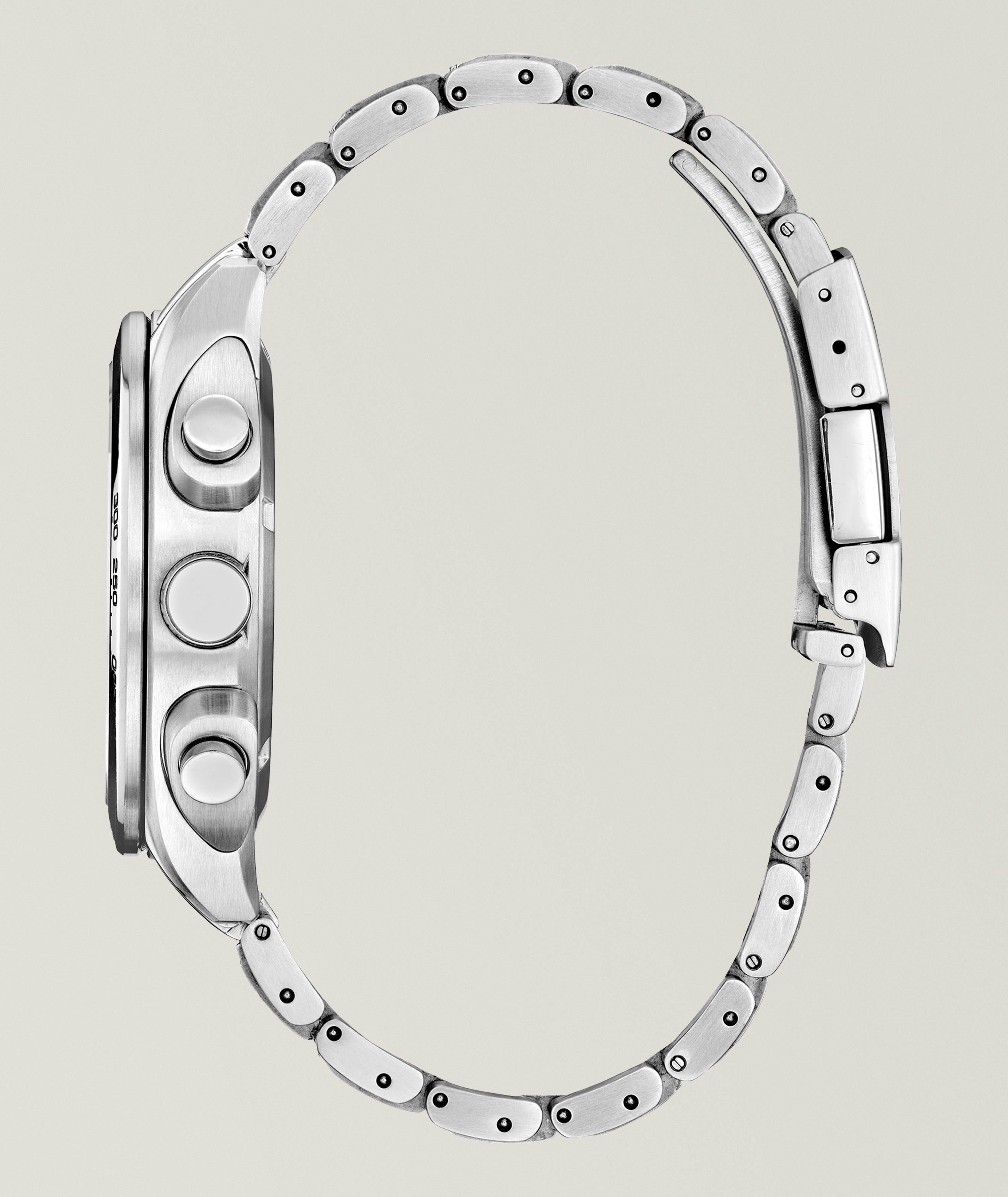 Montre solaire avec bracelet en acier inoxydable, collection Carson image 1