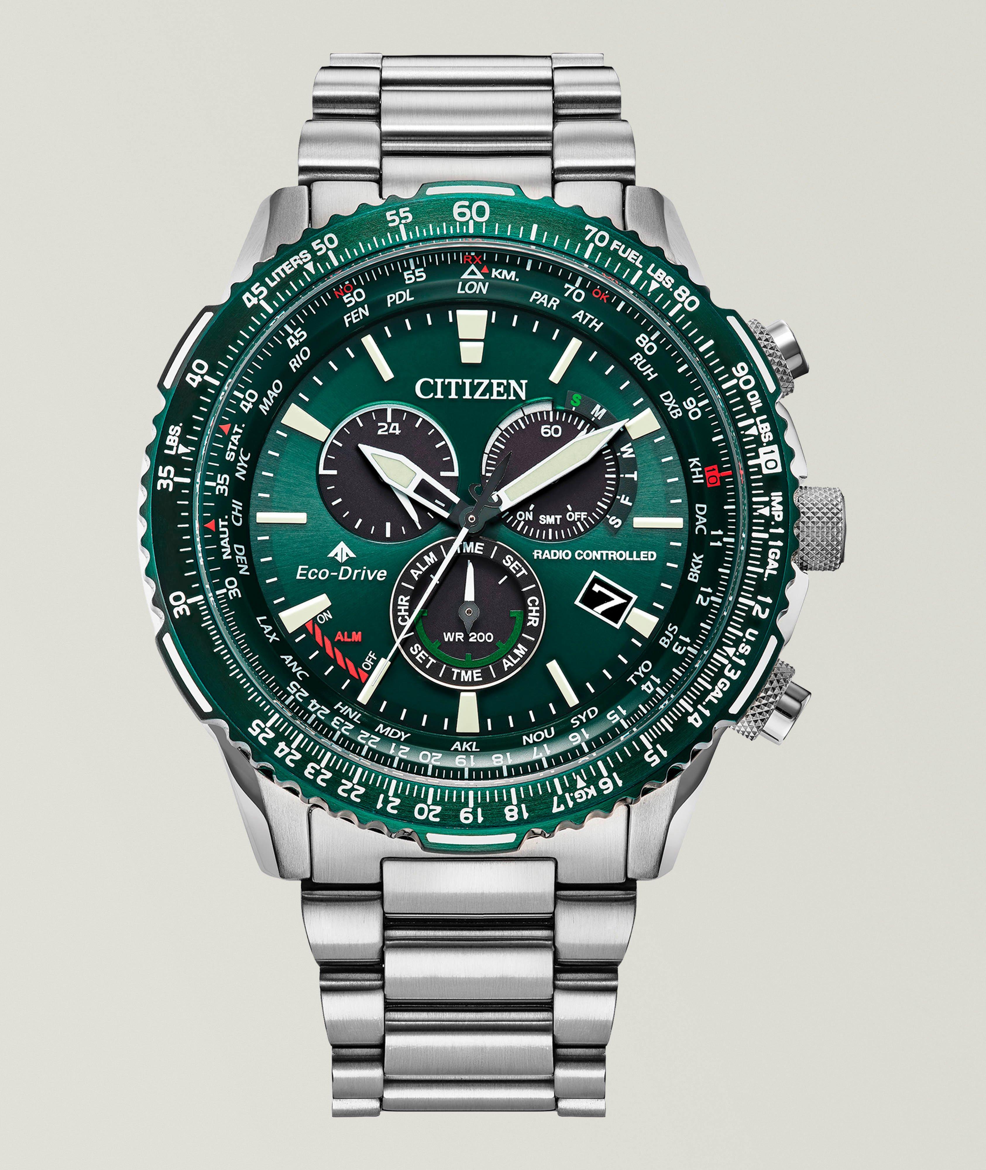 Montre solaire avec bracelet en acier inoxydable, collection Promaster image 0