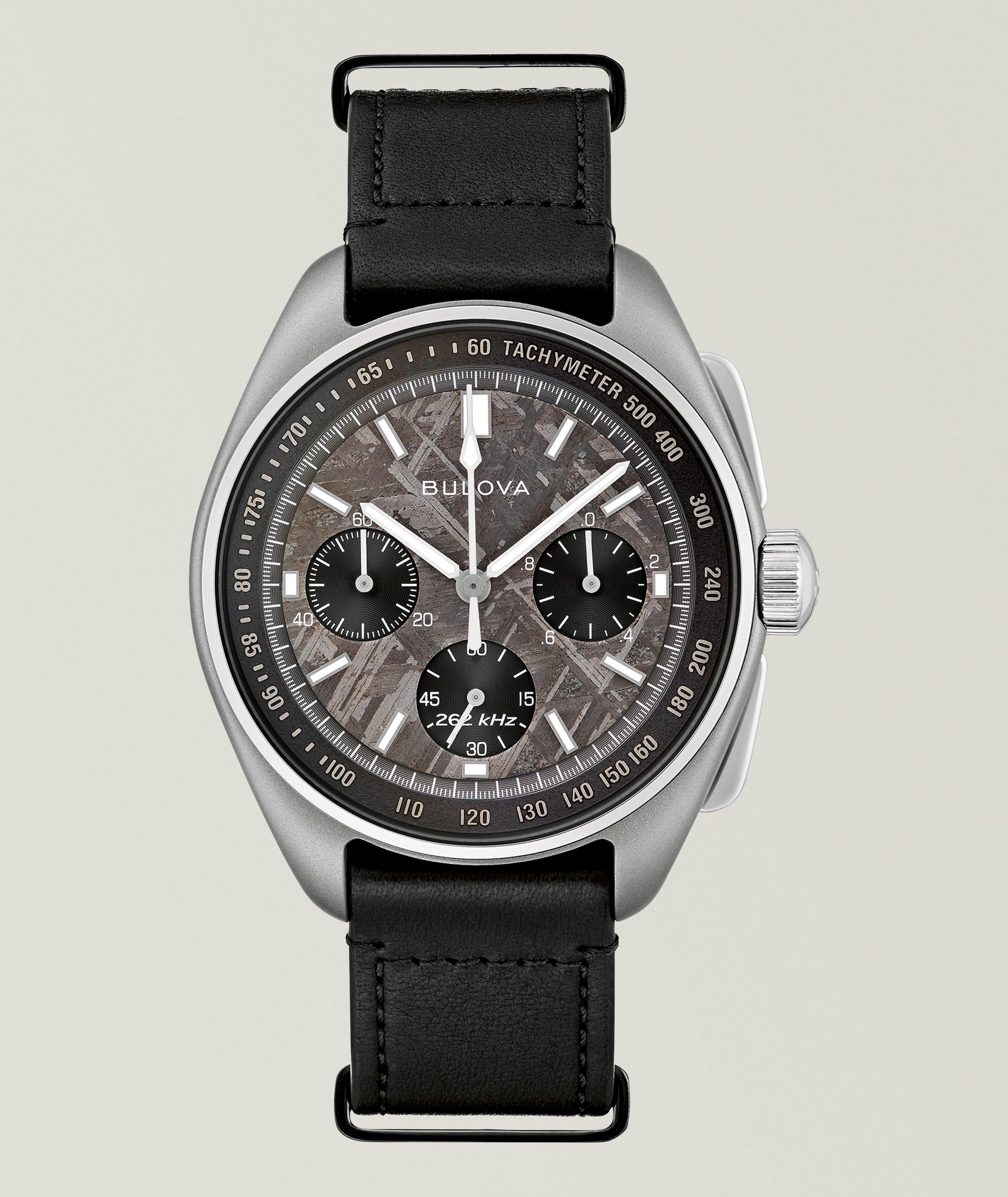 Lunar Pilot Meteorite Leather Watch  image 0