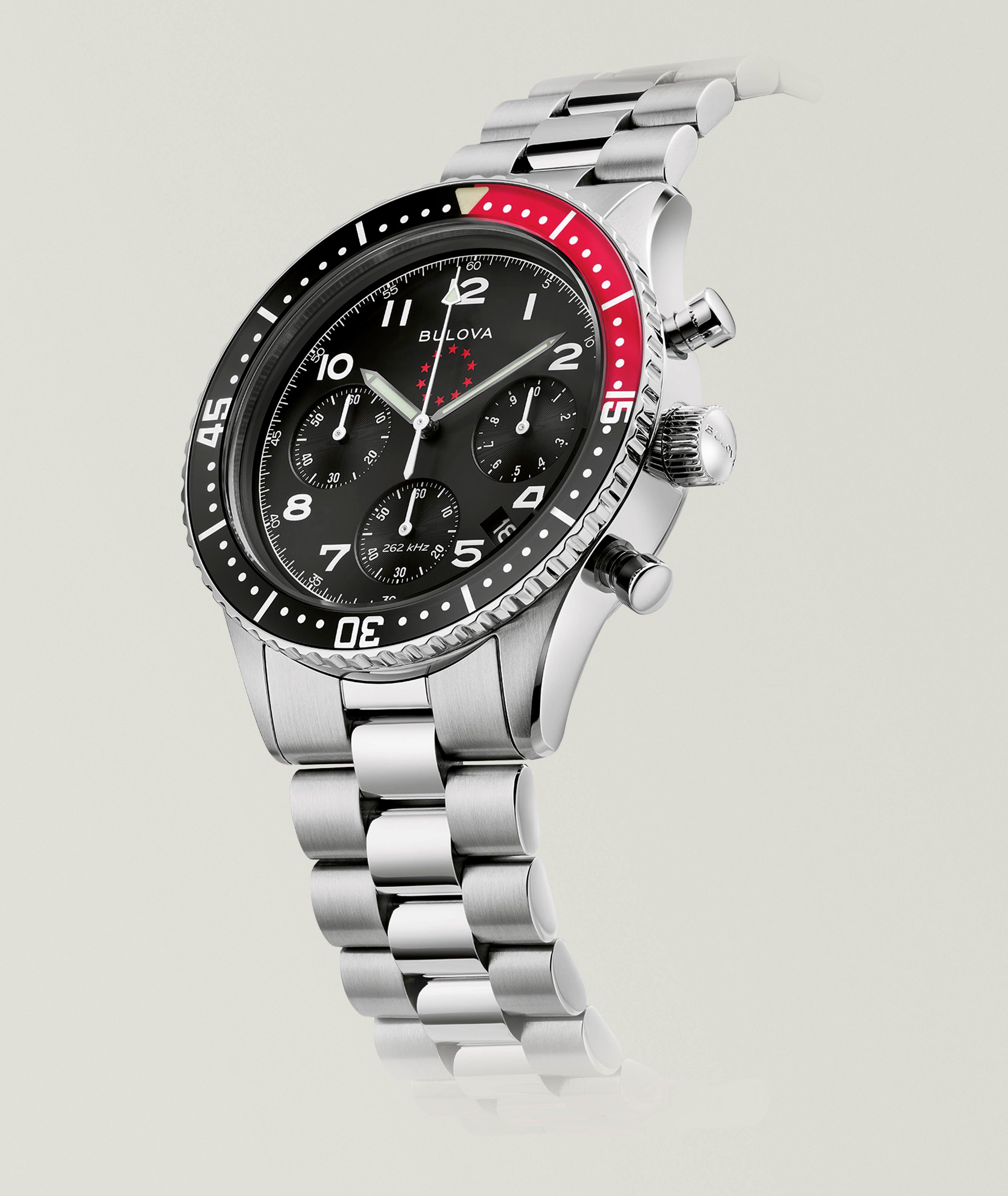 Montre avec bracelet en acier inoxydable, collection Marine Star image 3