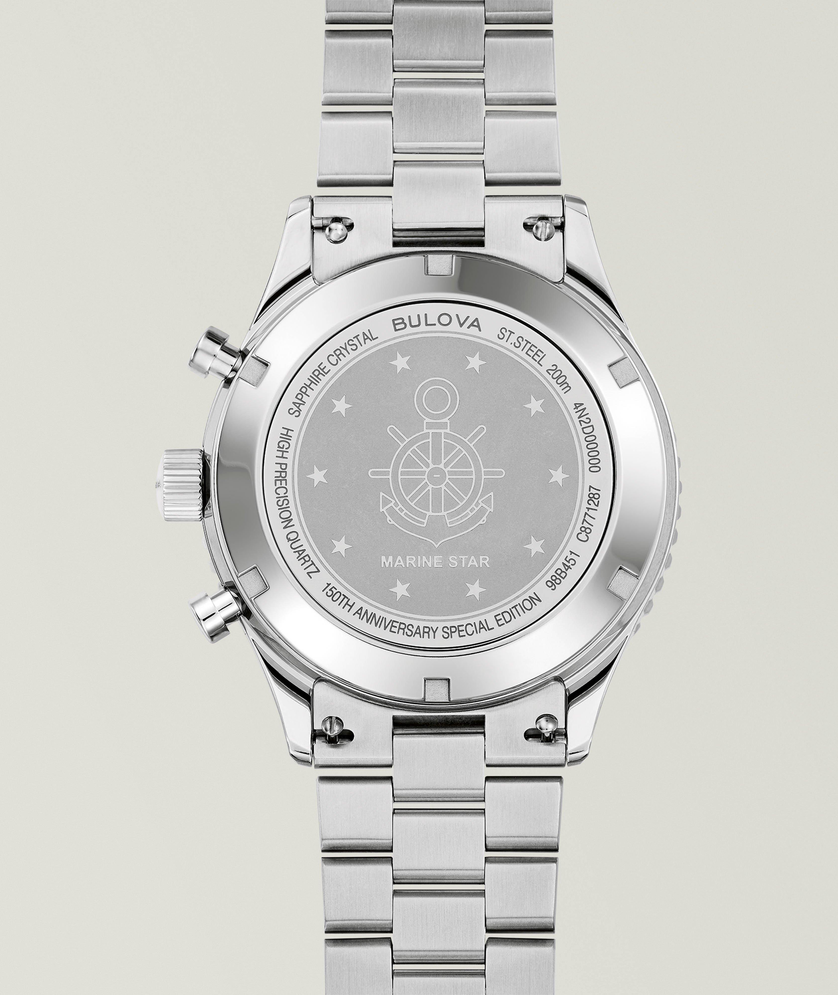 Montre avec bracelet en acier inoxydable, collection Marine Star image 4