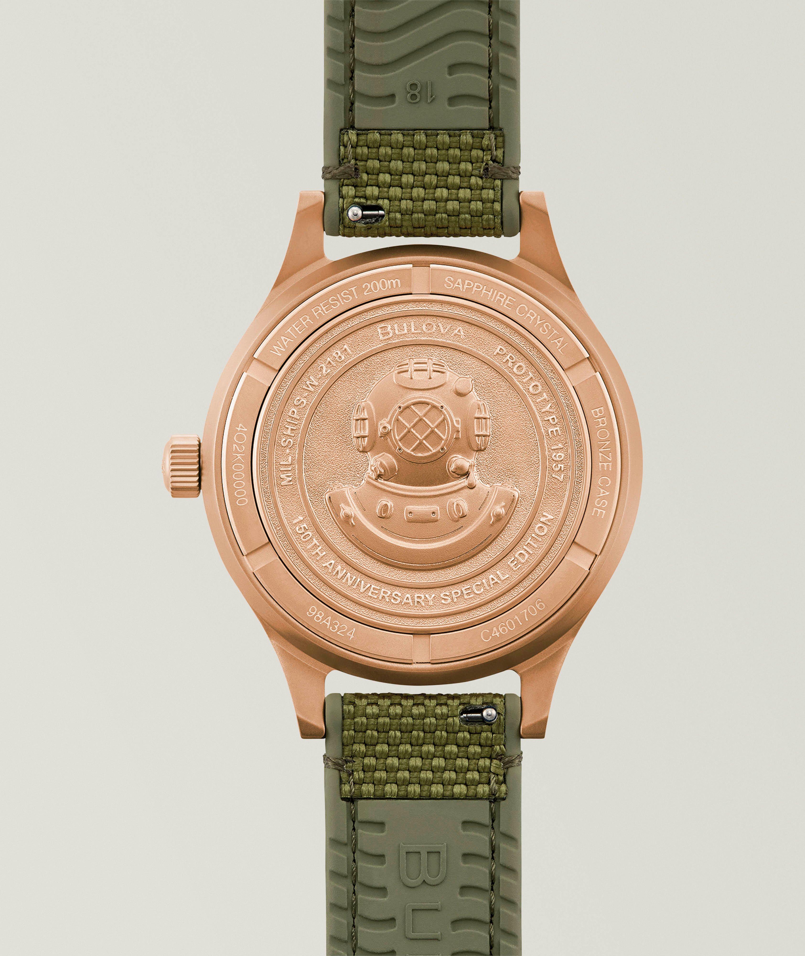 Montre Mil-Ships en bronze CuSn8 et en tissu Cordura image 4