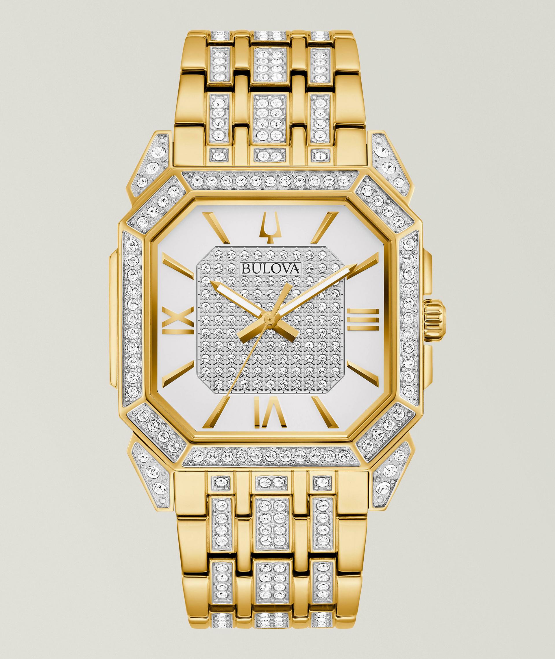 Crystal Octava Goldtone Bracelet Watch  image 0