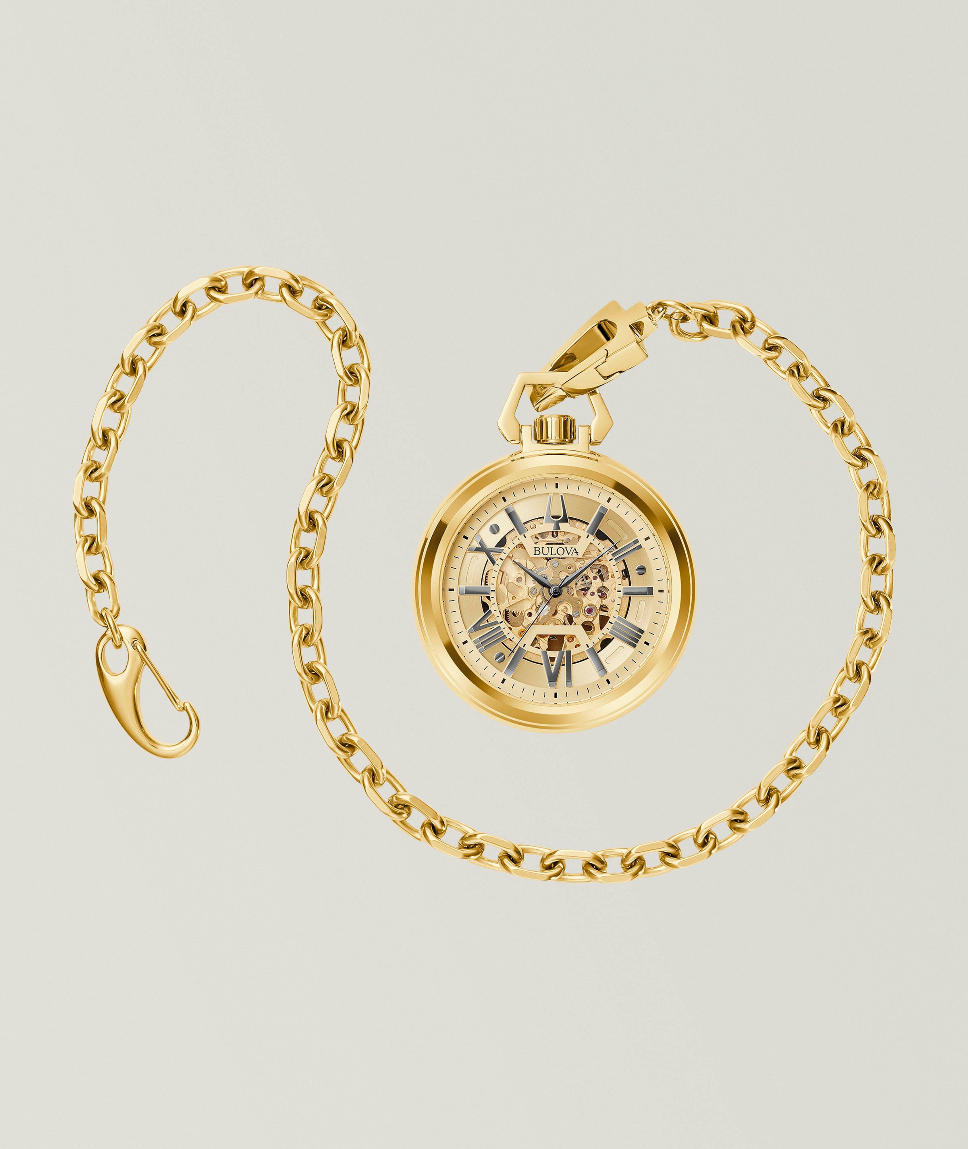 Sutton Goldtone Stainless Steel Pocket Watch image 0