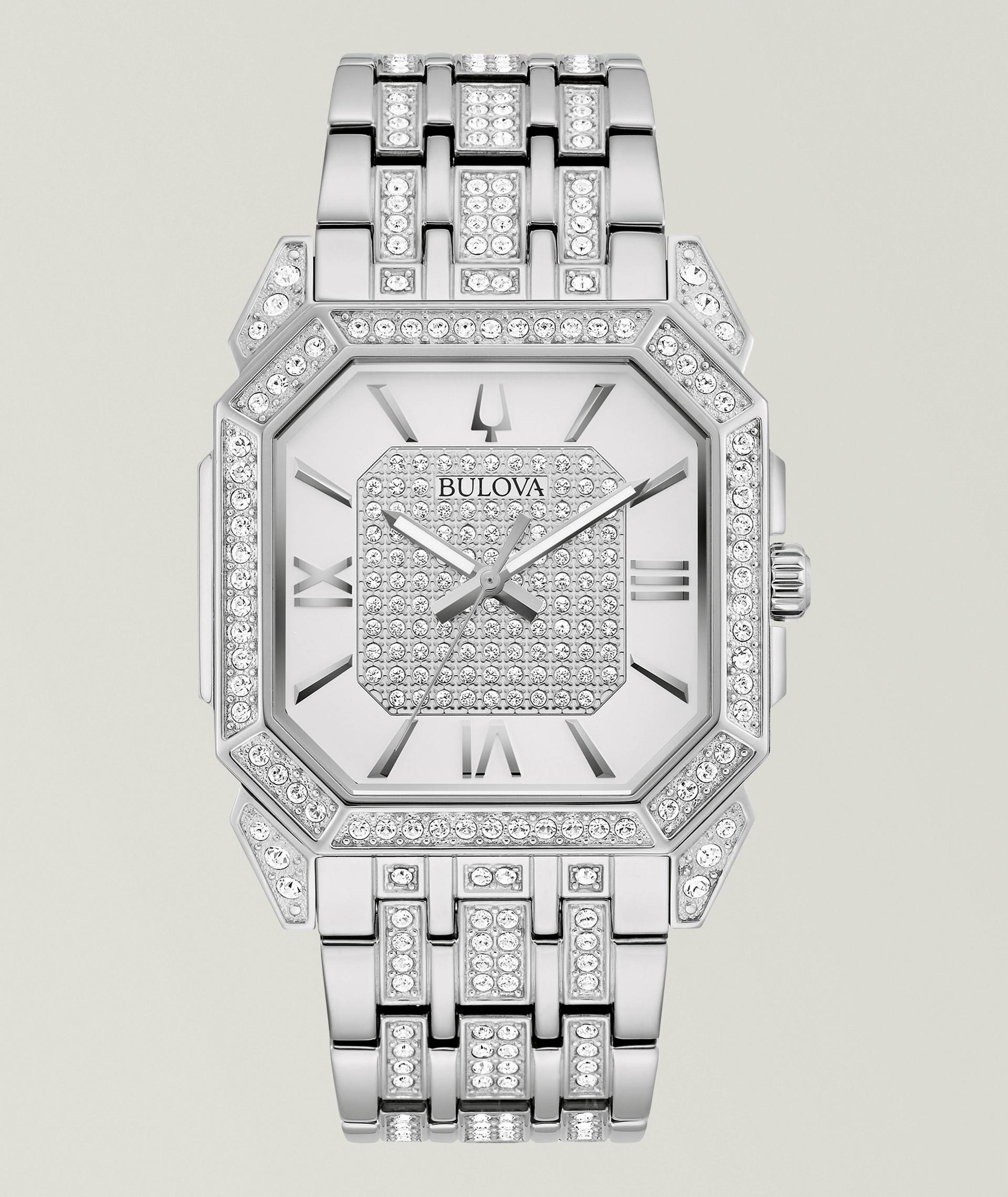 Crystal Octava Stainless Steel Bracelet Watch  image 0