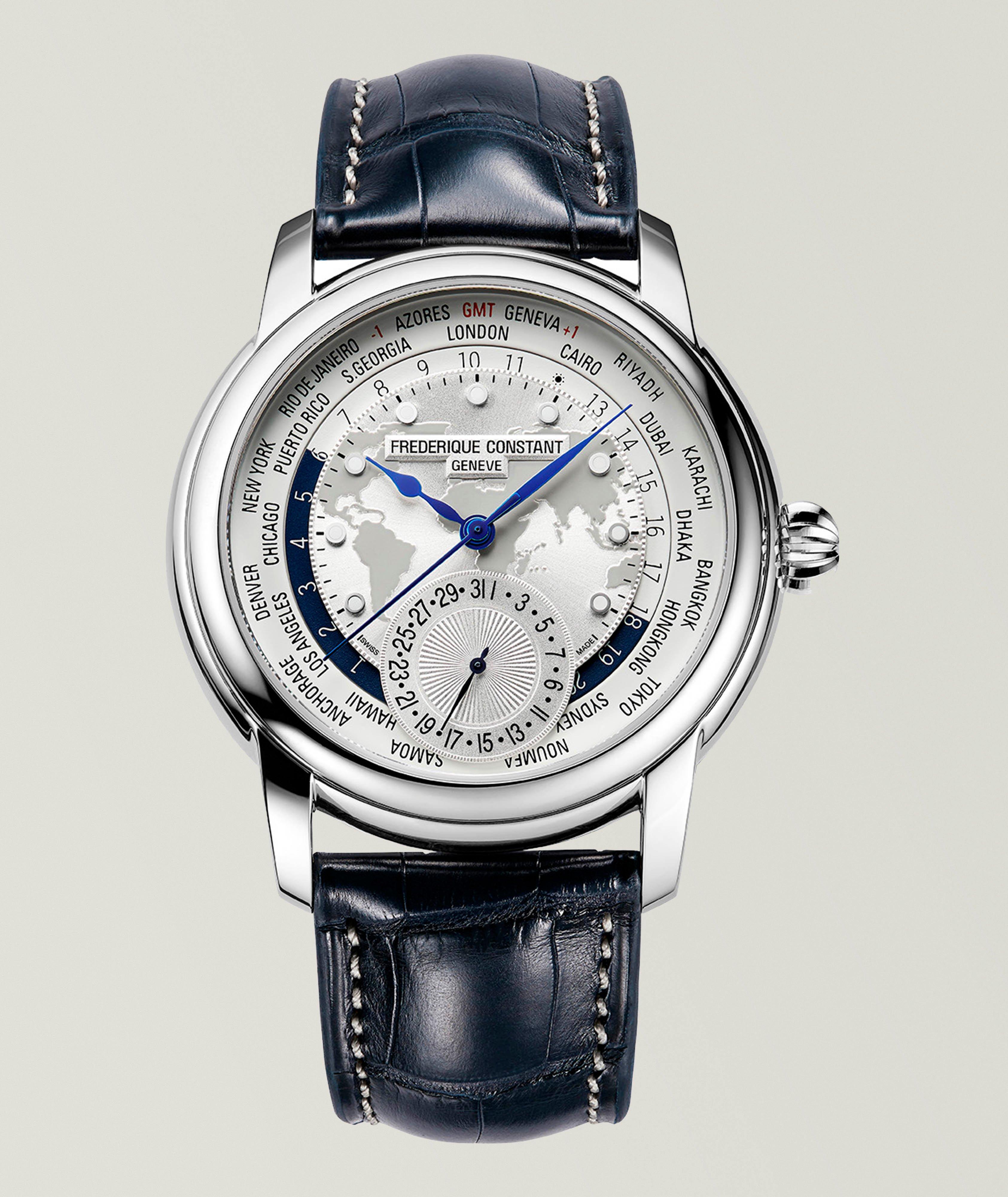 Montre Worldtimer avec bracelet en cuir, collection Manufacture image 0