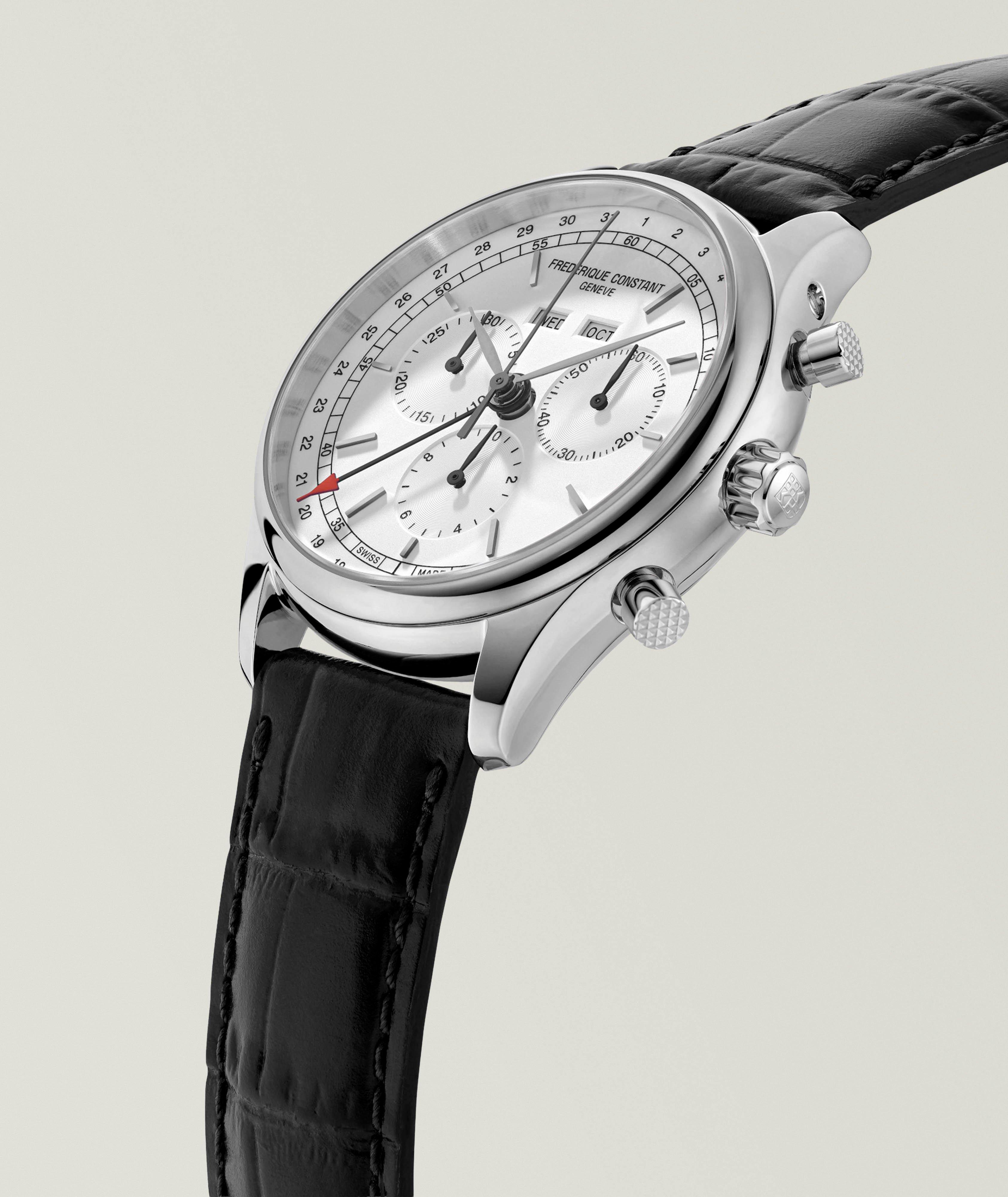 Montre-chronographe avec trois calendriers, collection classique image 1
