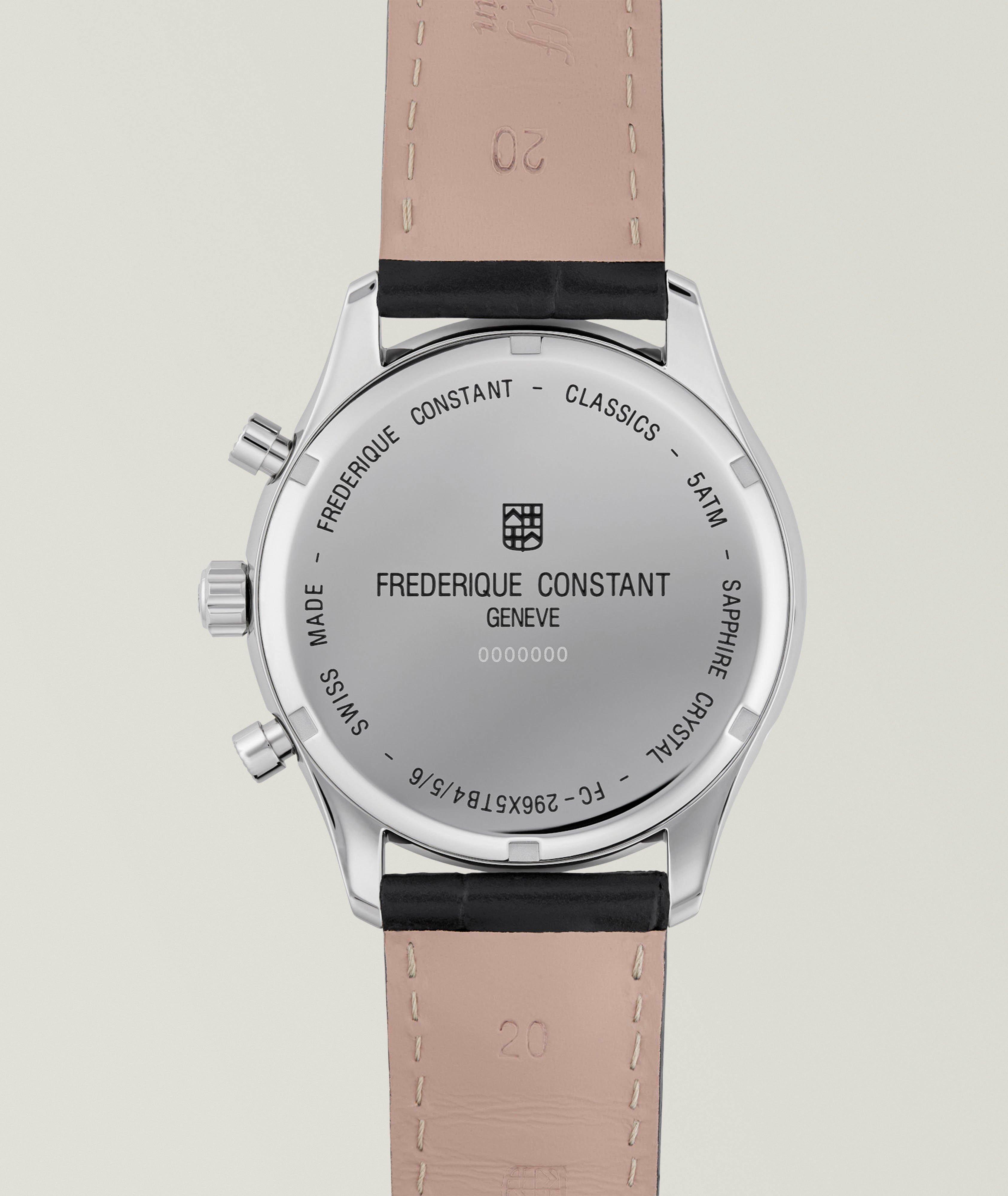 Montre-chronographe avec trois calendriers, collection classique image 2