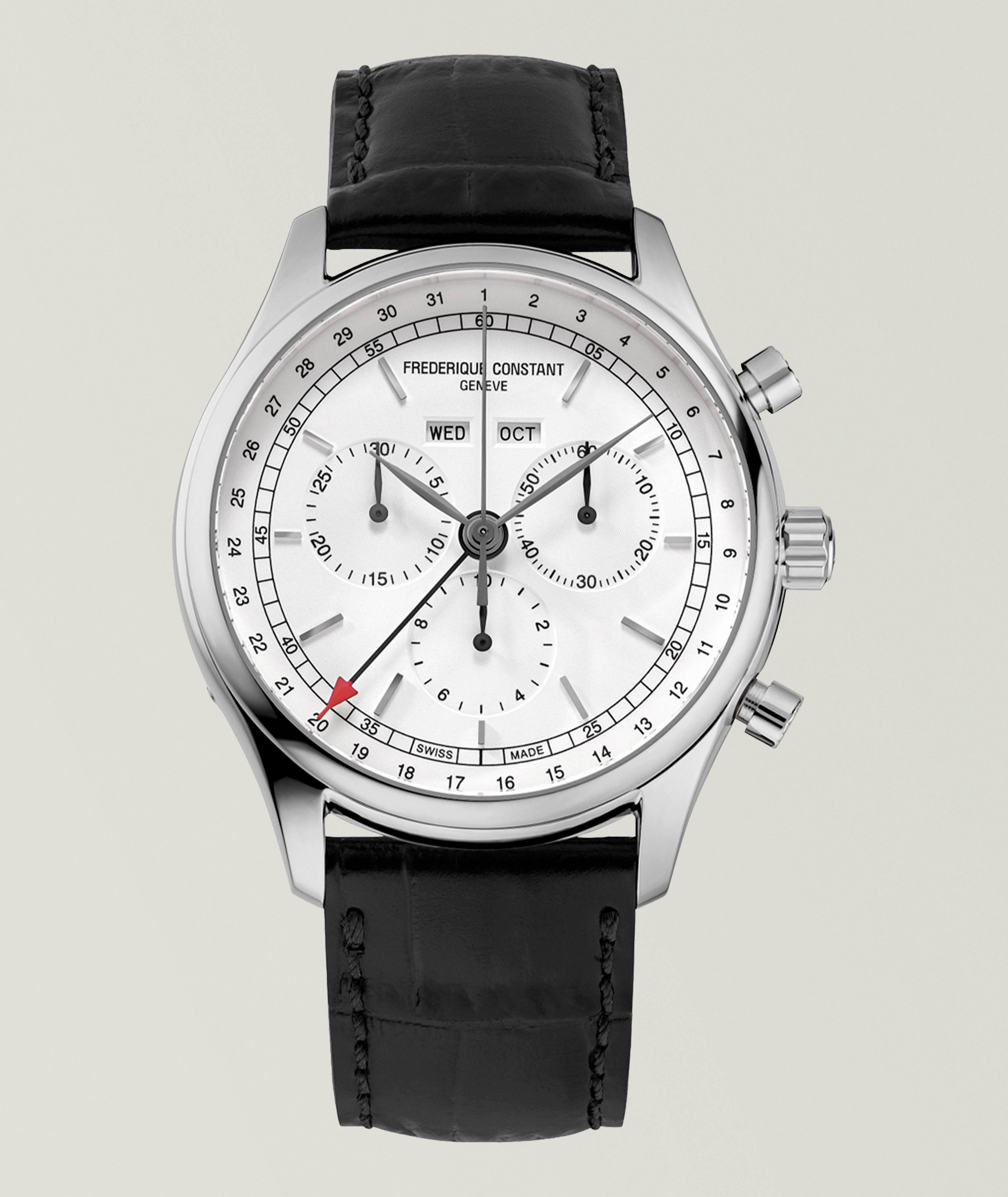 Montre-chronographe avec trois calendriers, collection classique image 0
