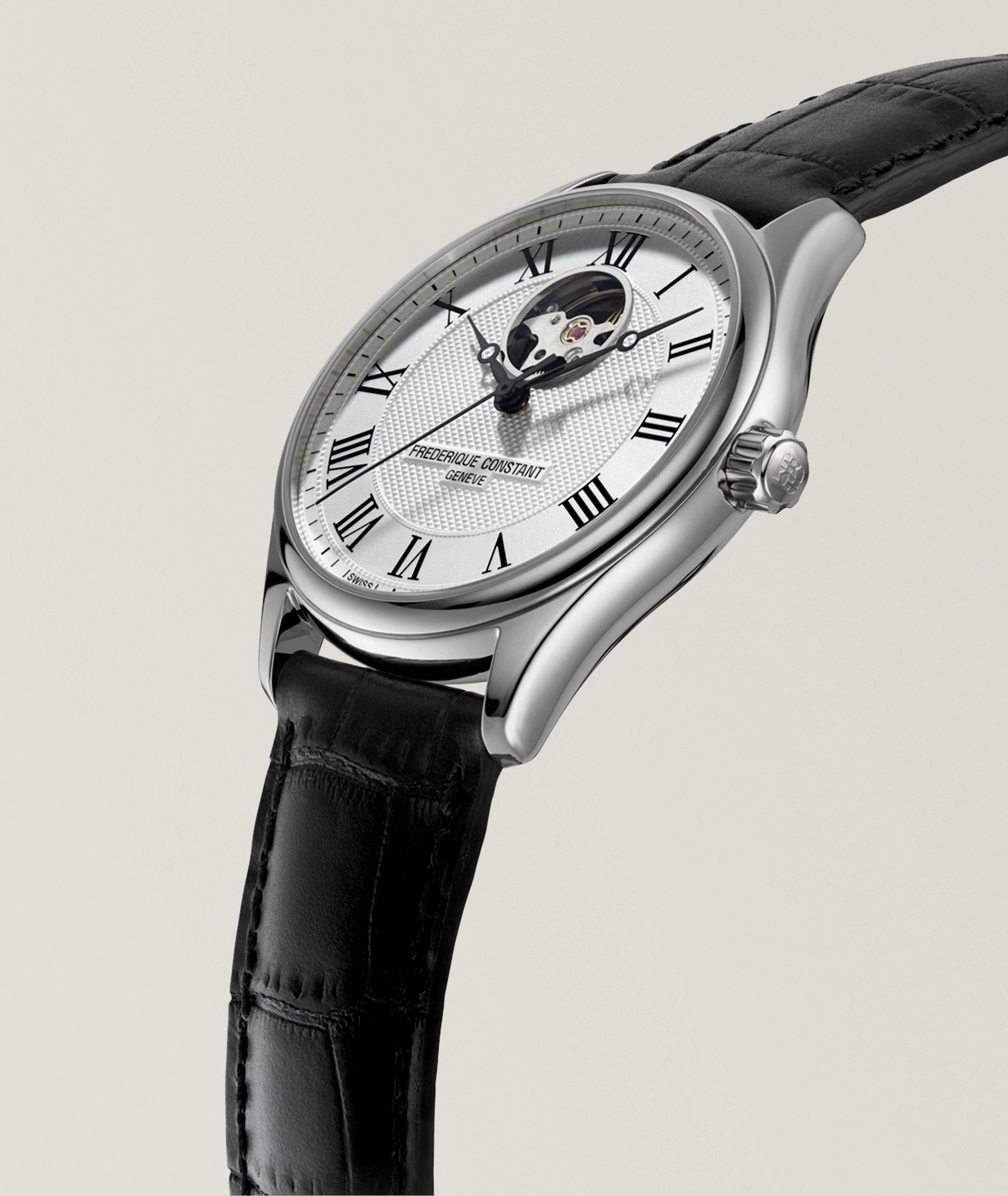 Classics Heart Beat Automatic Leather Watch  image 1