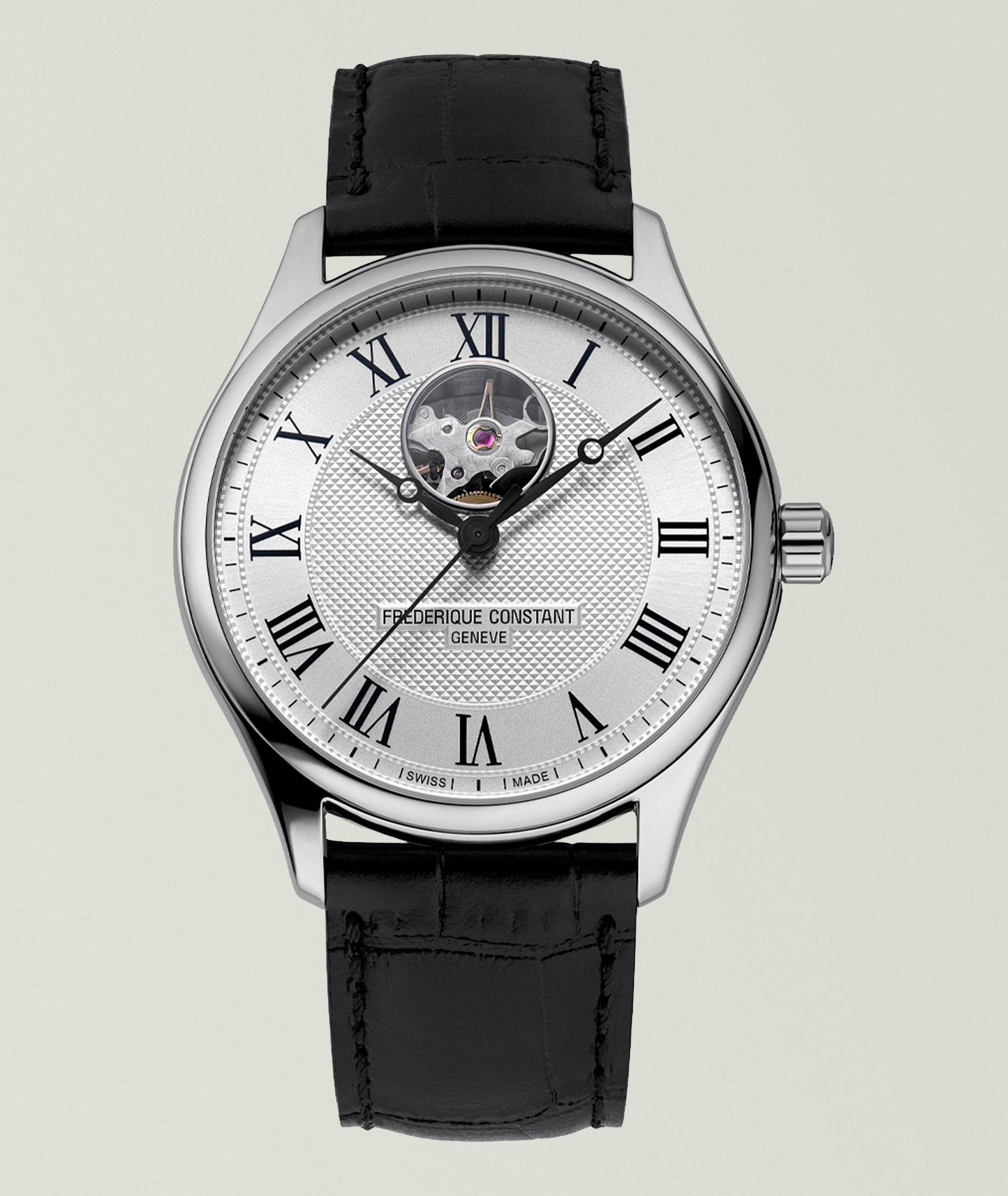 Classics Heart Beat Automatic Leather Watch  image 0