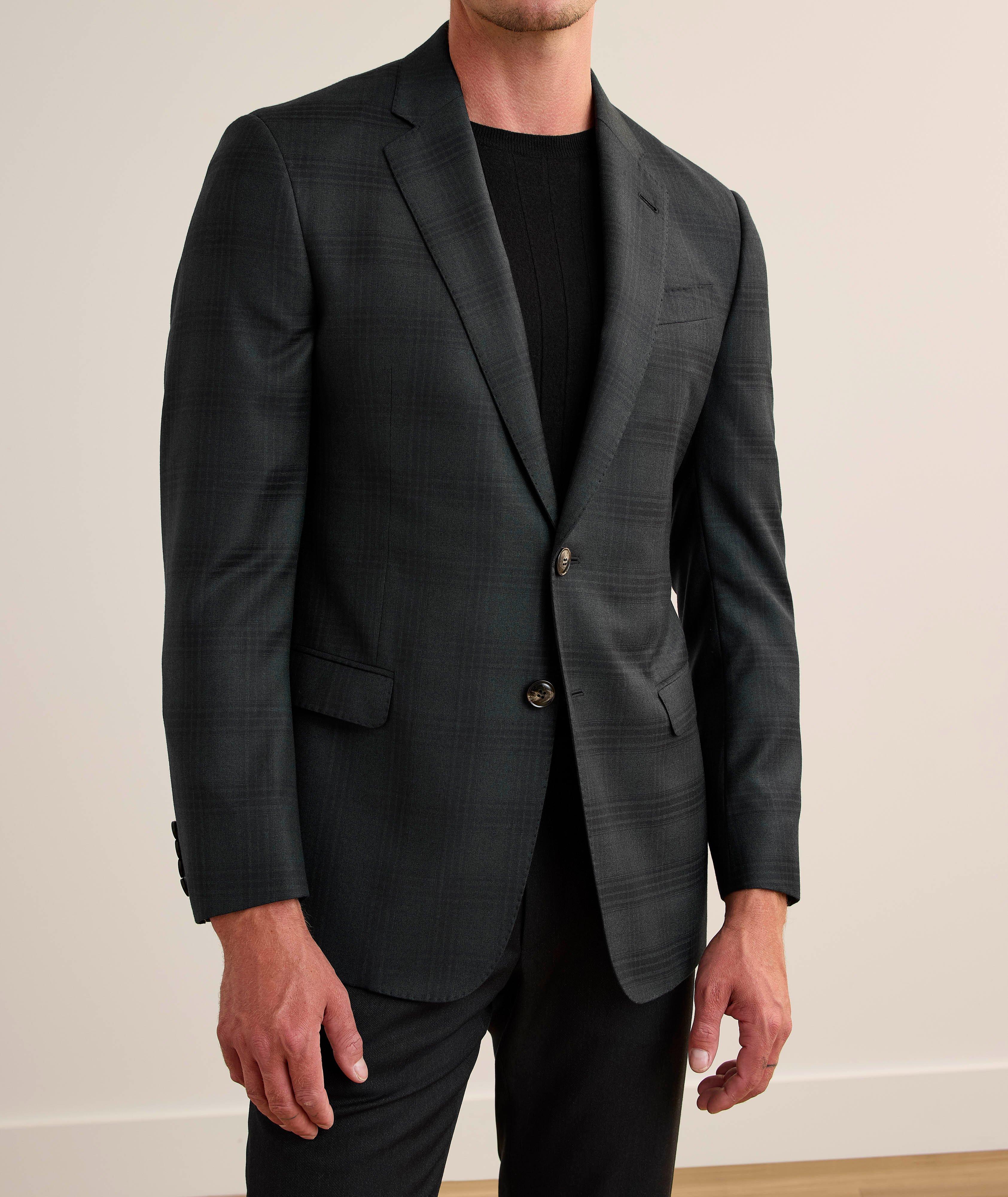 Plaid Virgin Wool-Cashmere Sport Jacket image 1