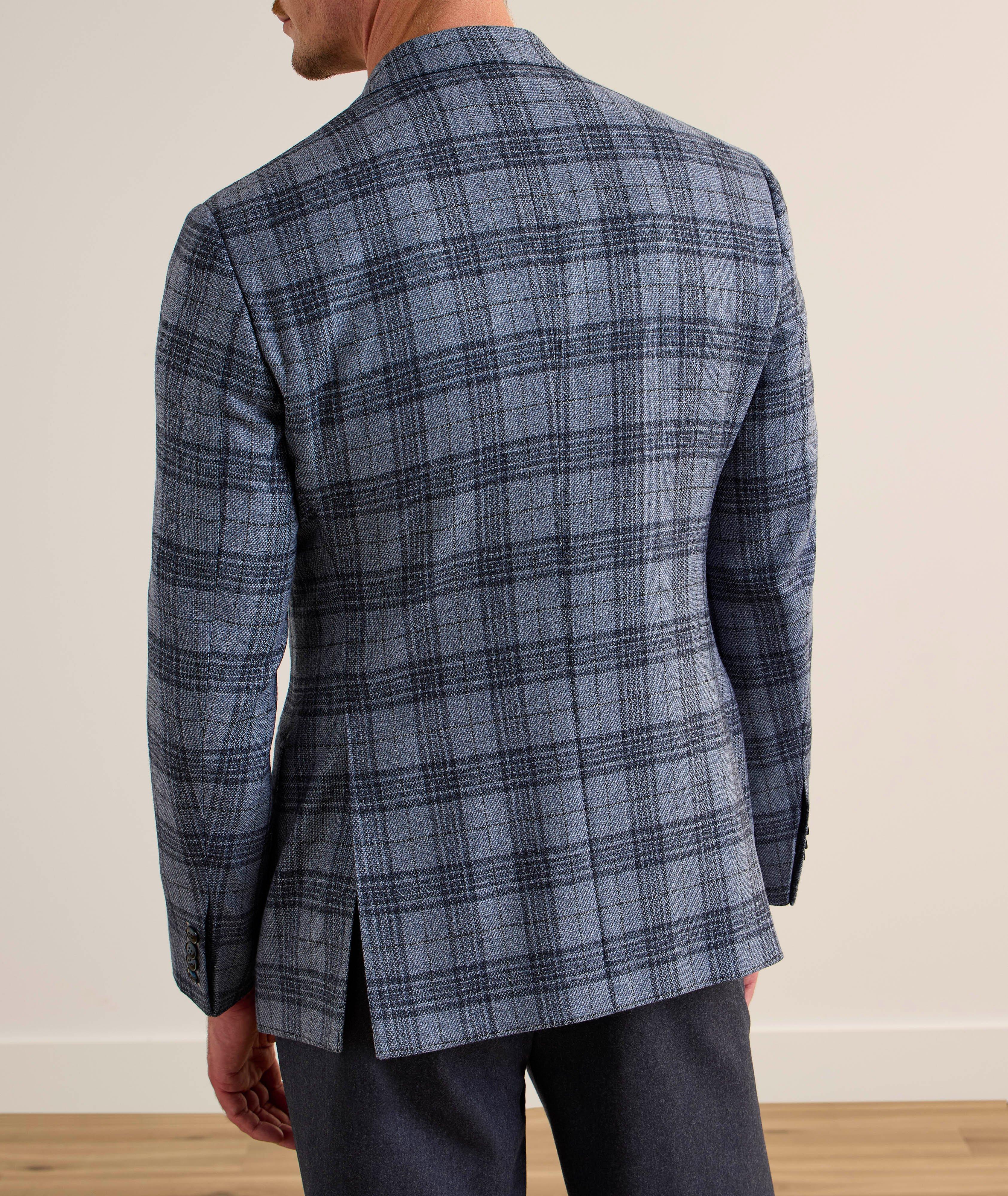 Plaid Virgin Wool-Cashmere Sport Jacket image 2