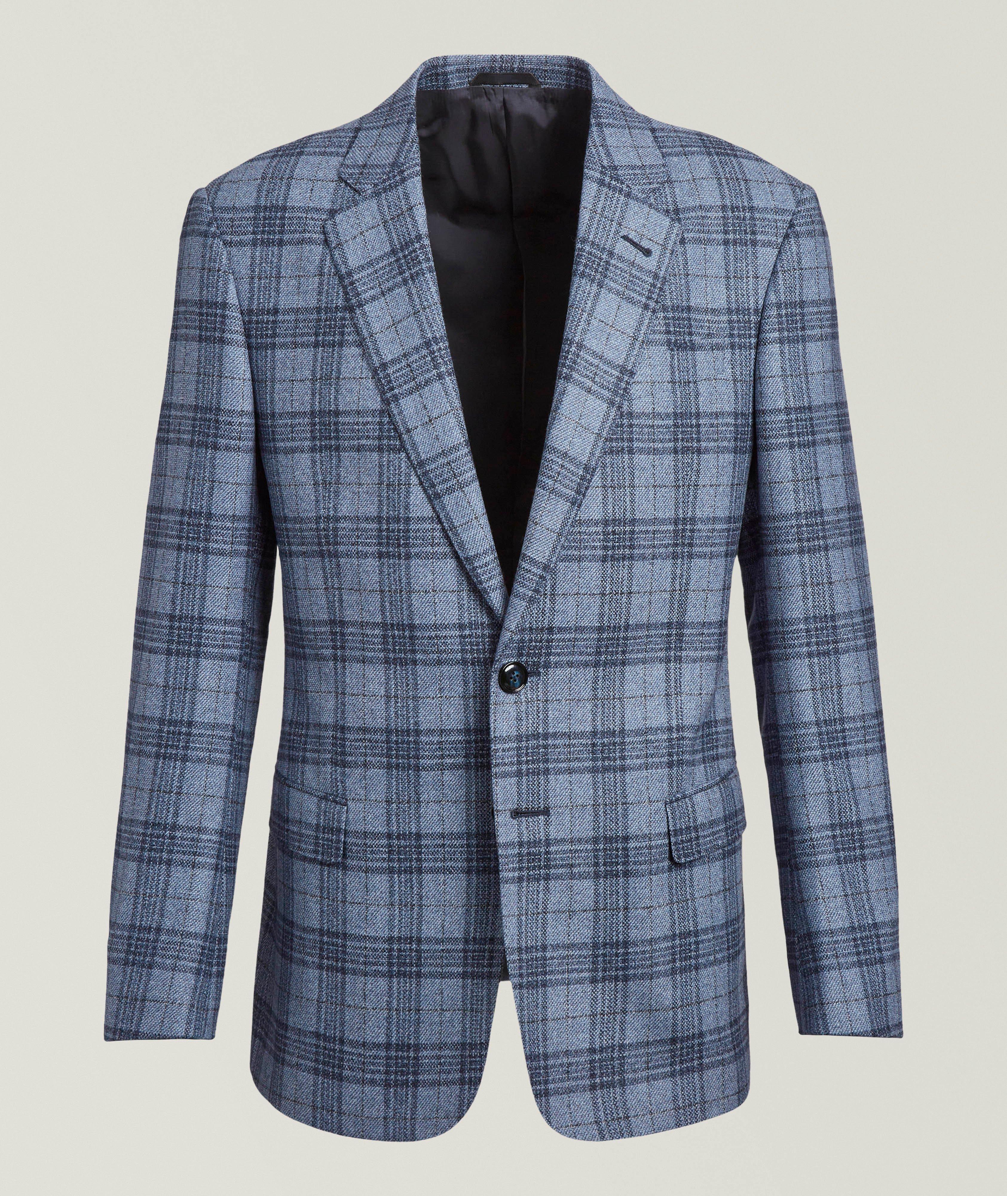 Plaid Virgin Wool-Cashmere Sport Jacket image 0