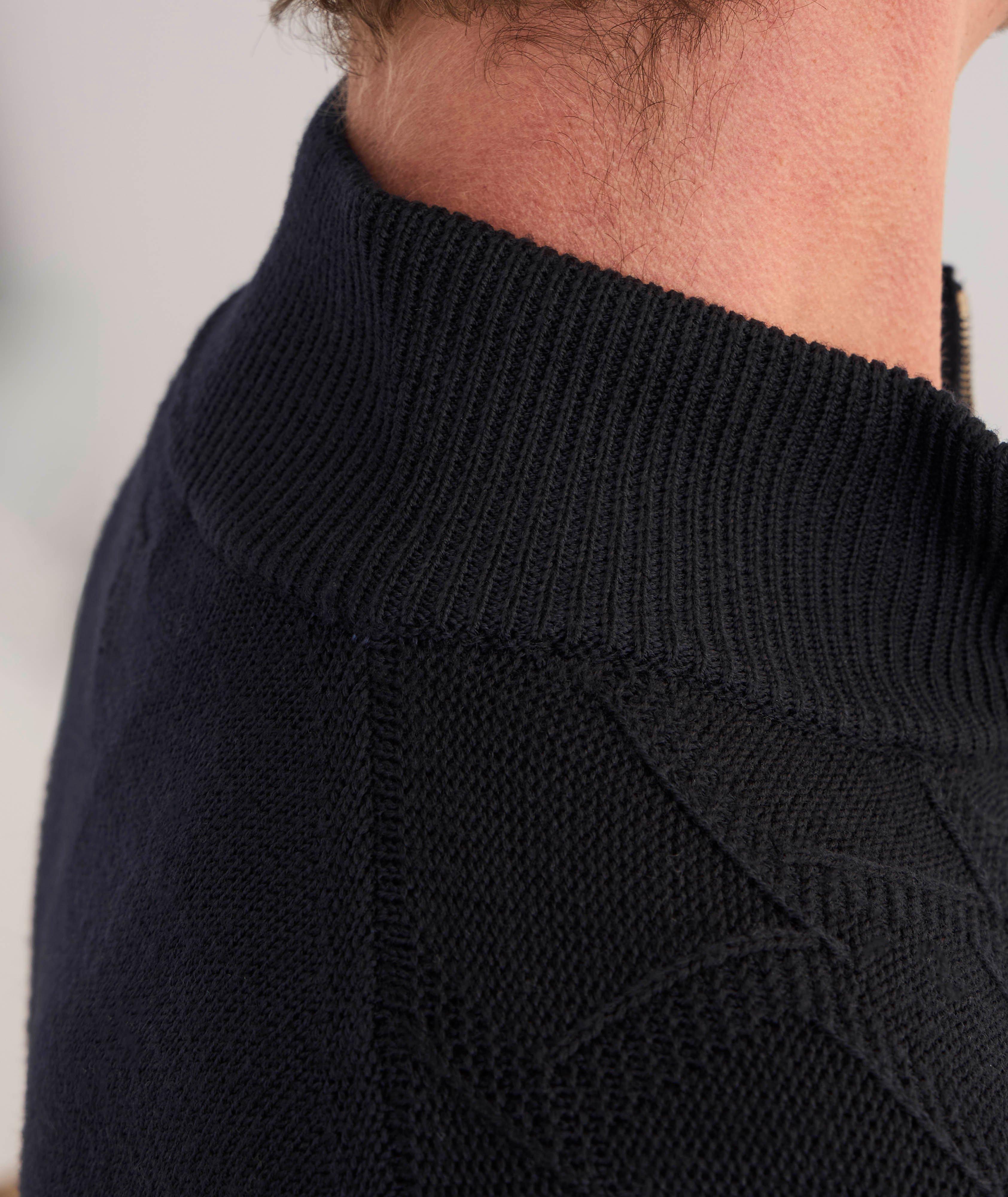 Cardigan en laine mérinos extrafine à motif losangé image 4