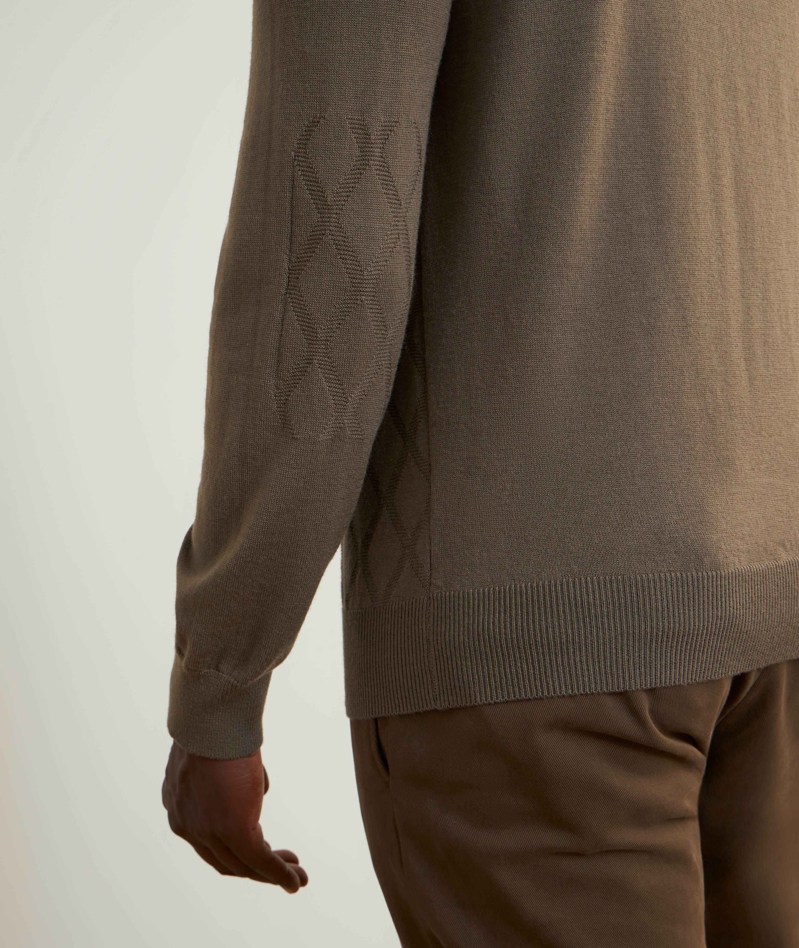 Argyle Extrafine Merino Wool Polo  image 4