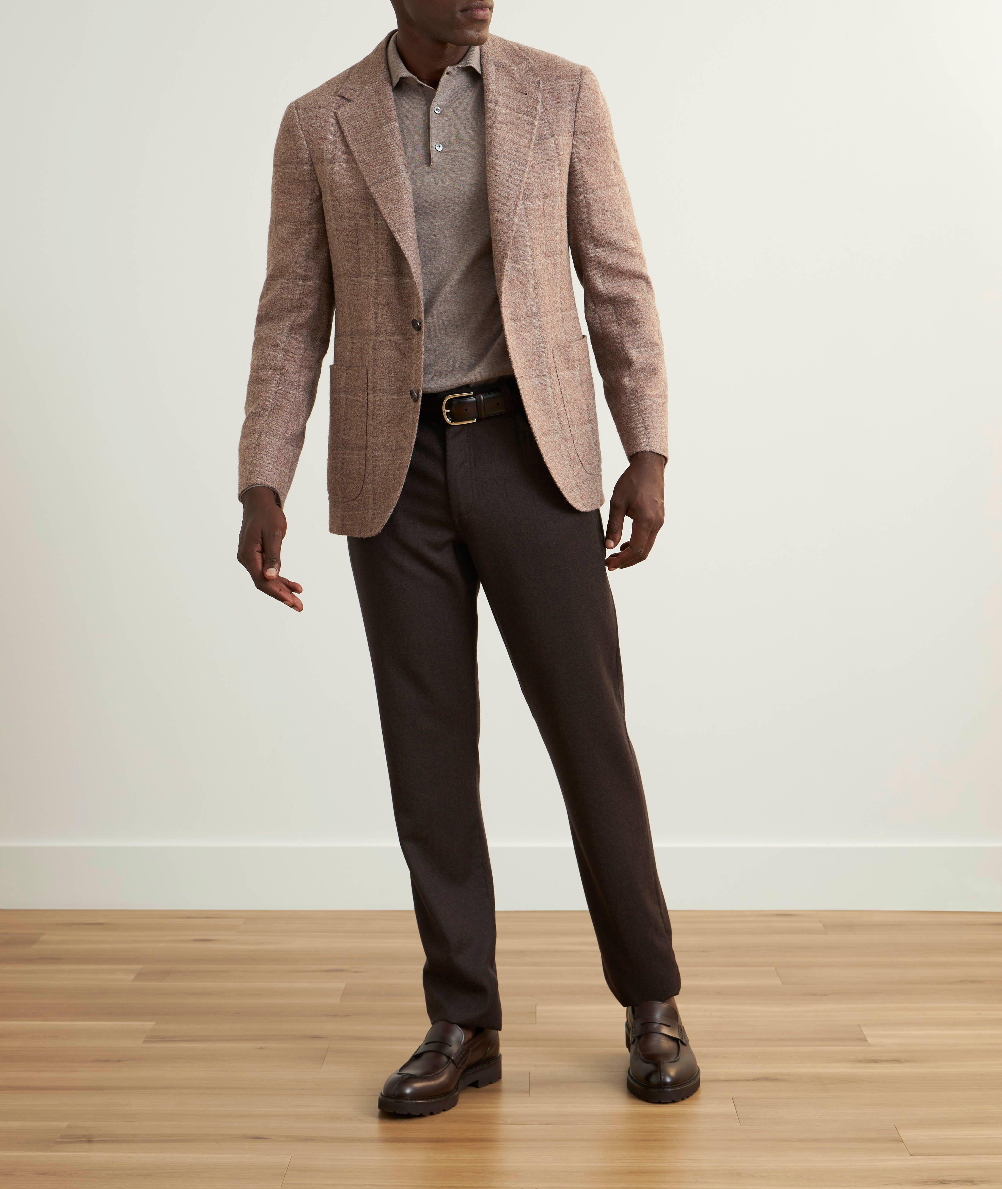 Merino Wool Long-Sleeve Polo image 4