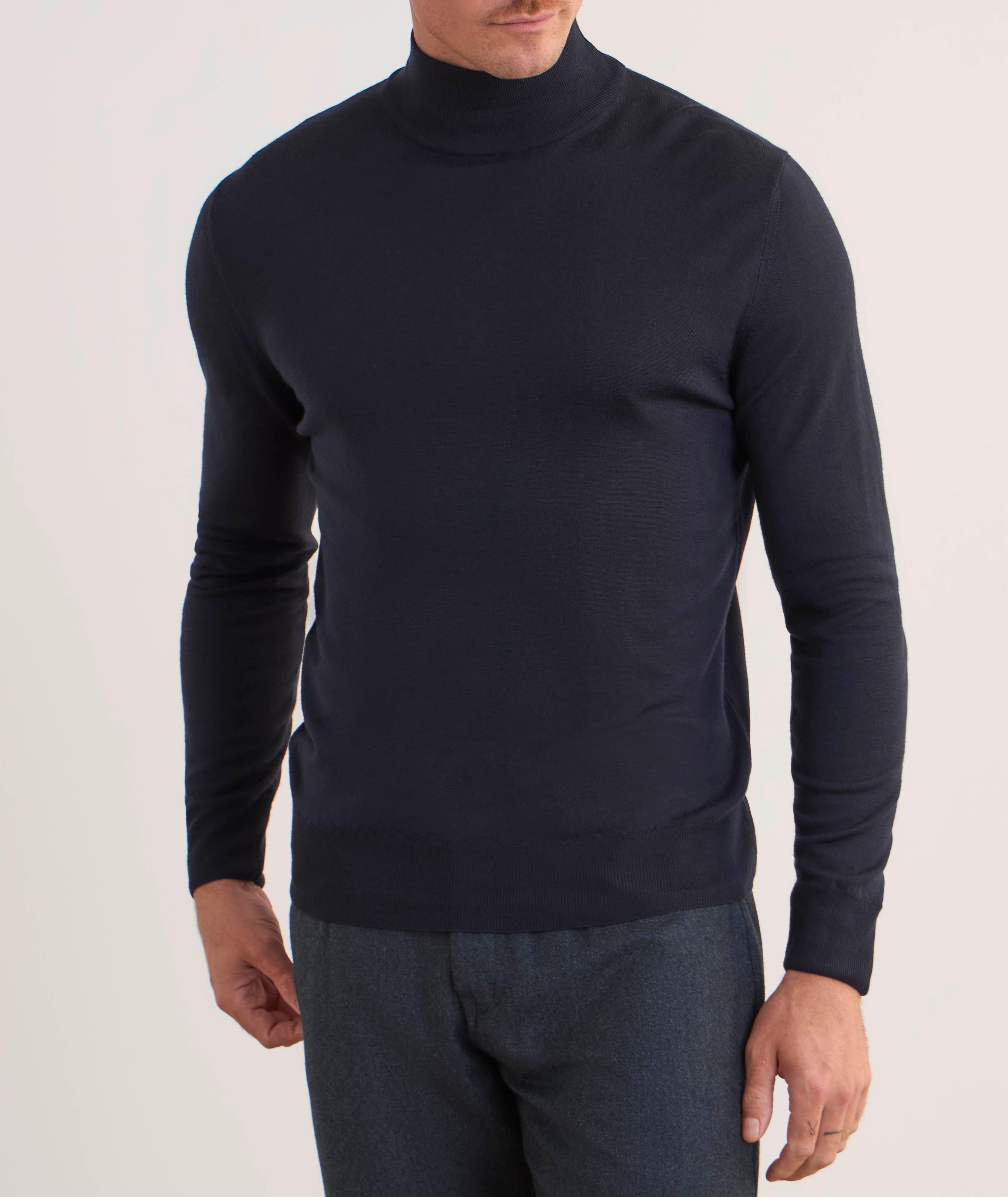 Merino Wool Mock Neck Sweater image 1