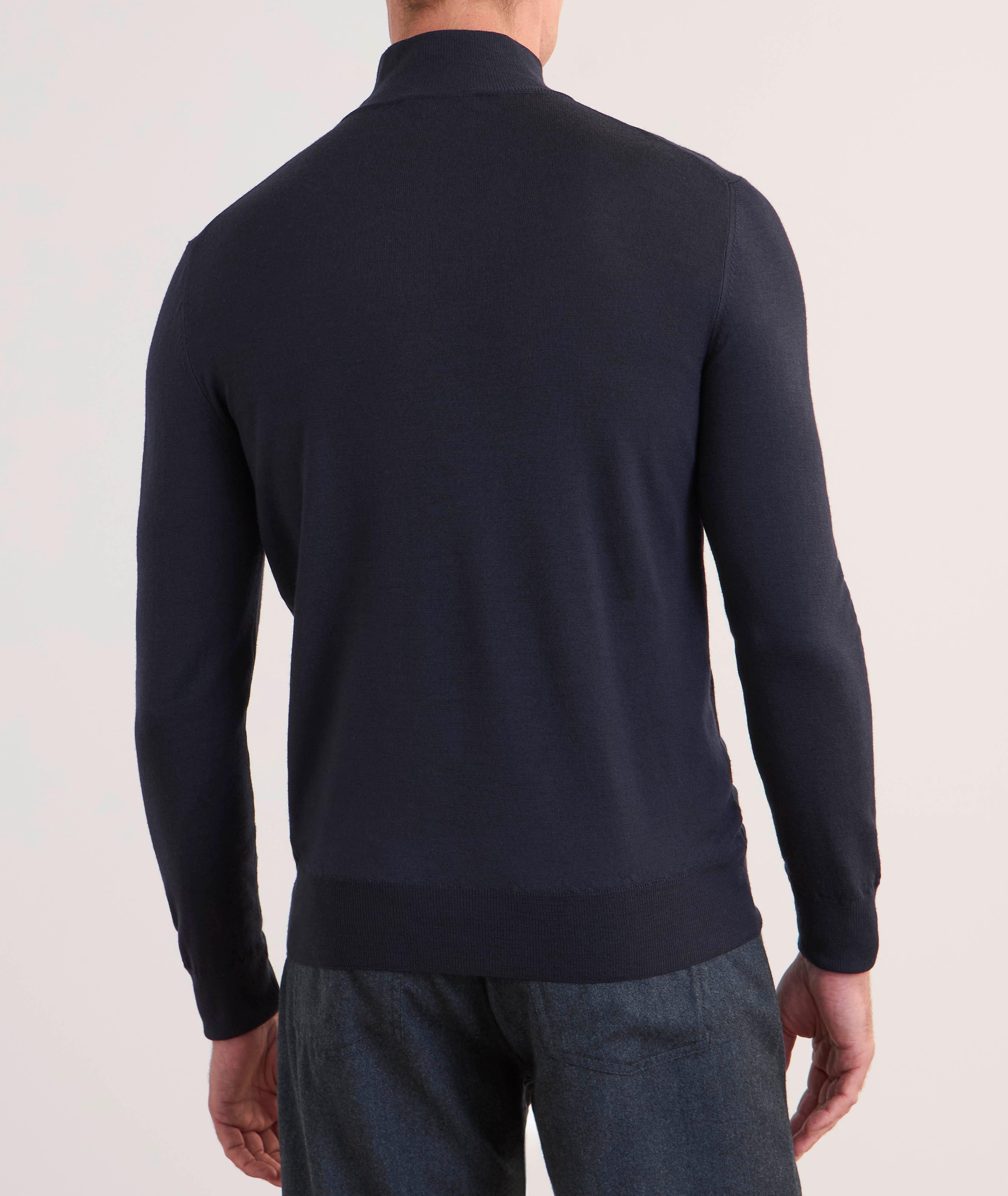 Merino Wool Mock Neck Sweater image 2