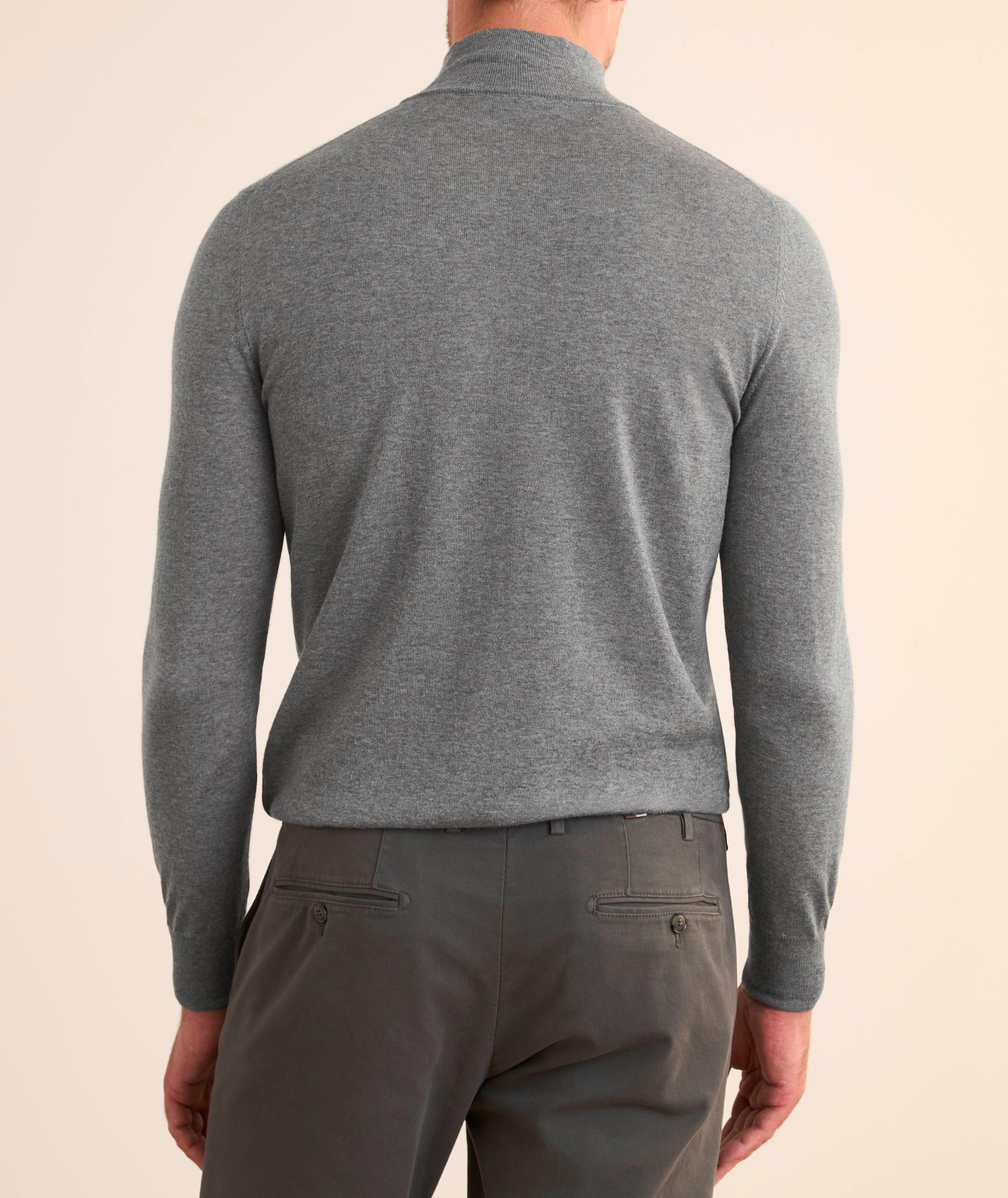 Merino Wool Mock Neck Sweater image 2