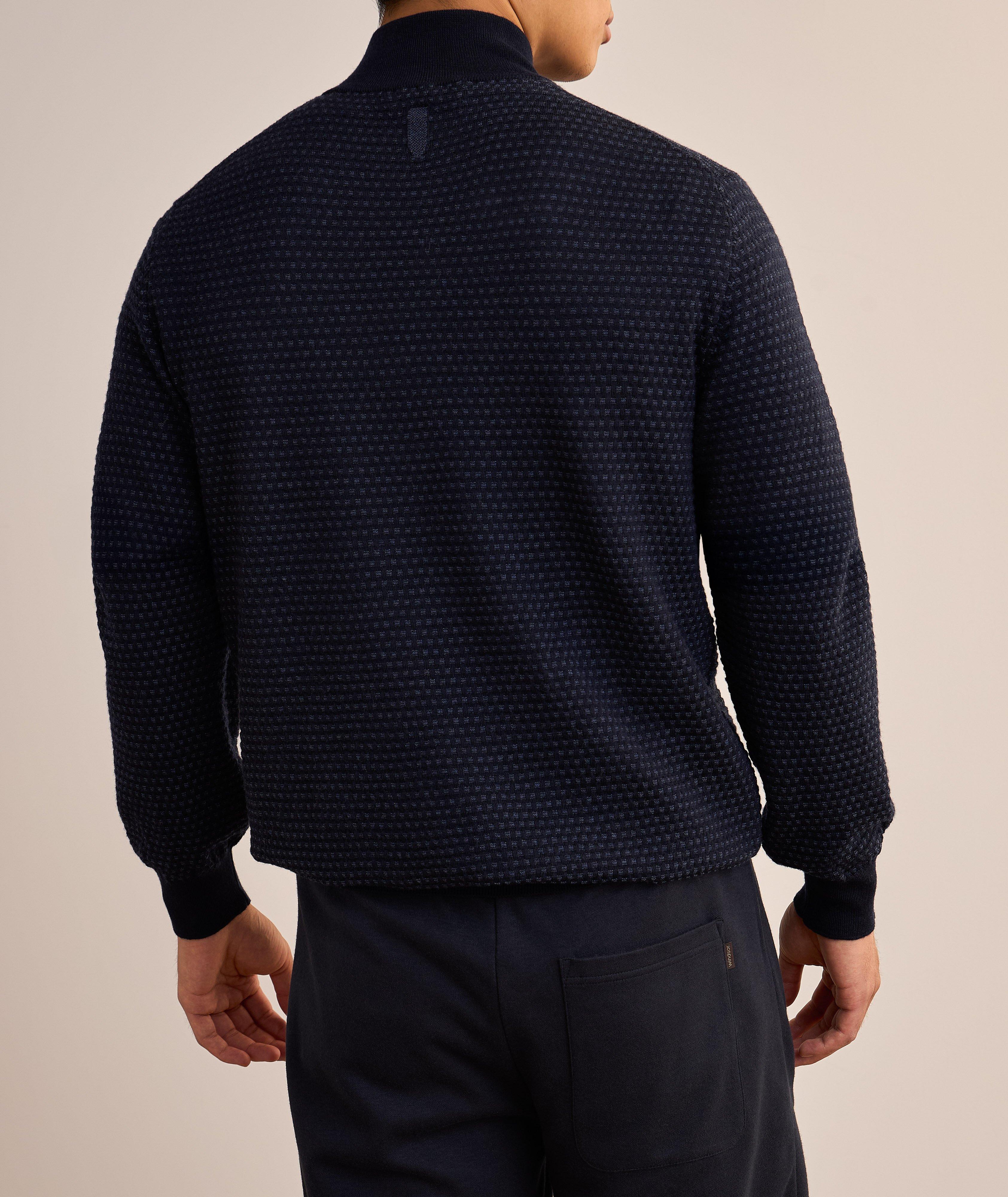 Tapestry Merino Wool Half-Zip Sweater image 2