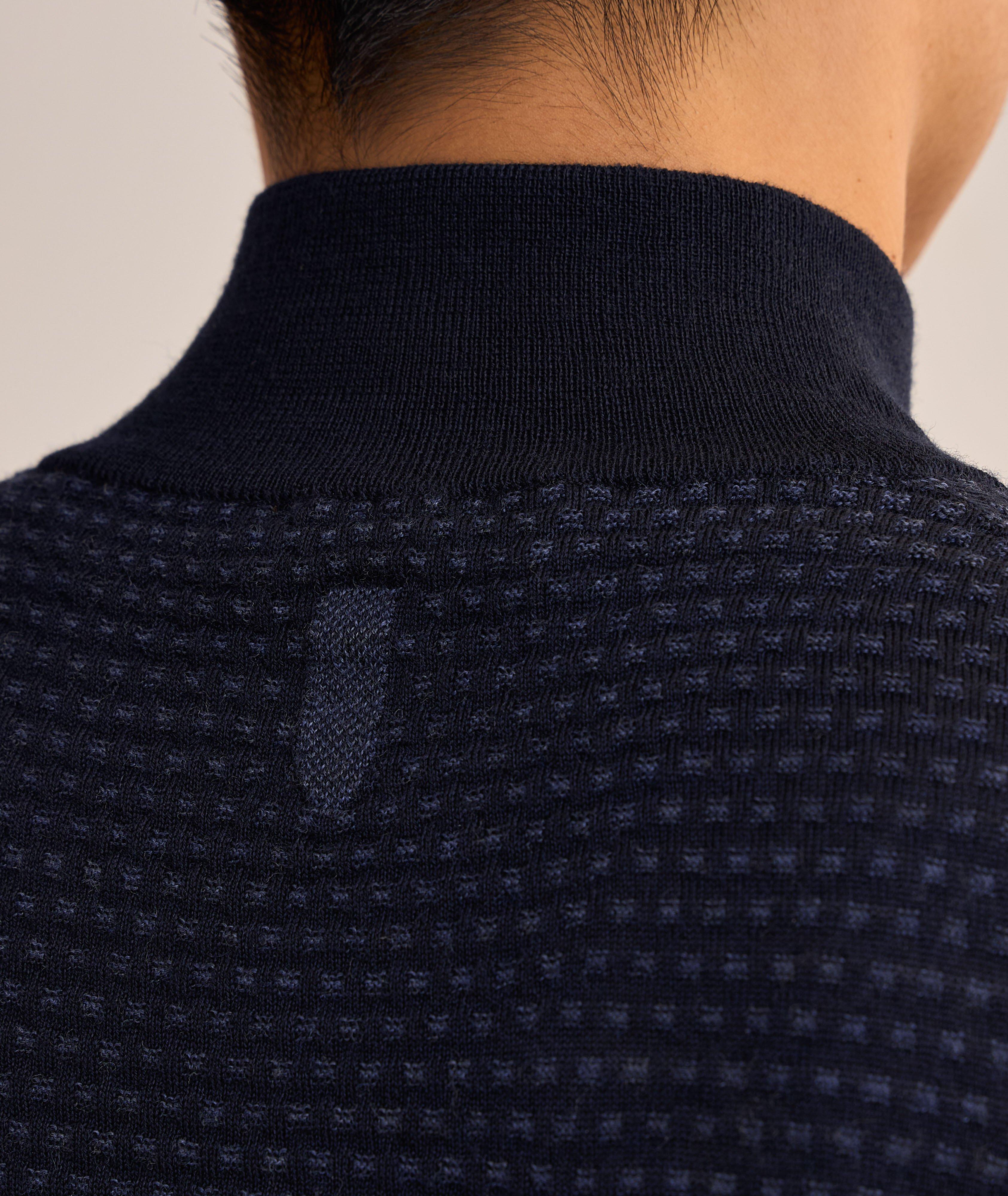 Tapestry Merino Wool Half-Zip Sweater image 4