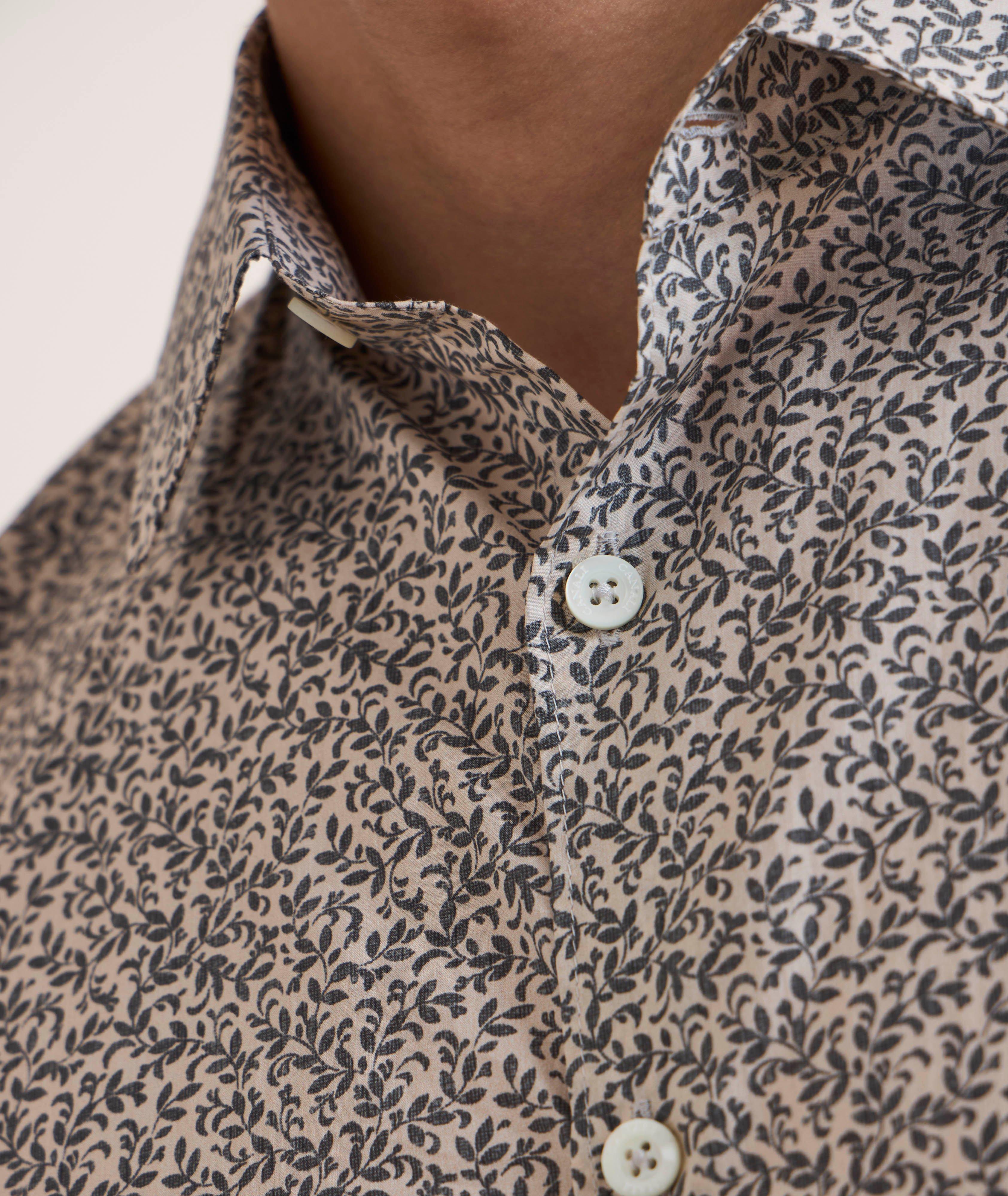 Chemise en coton et en lyocell à motif floral image 3