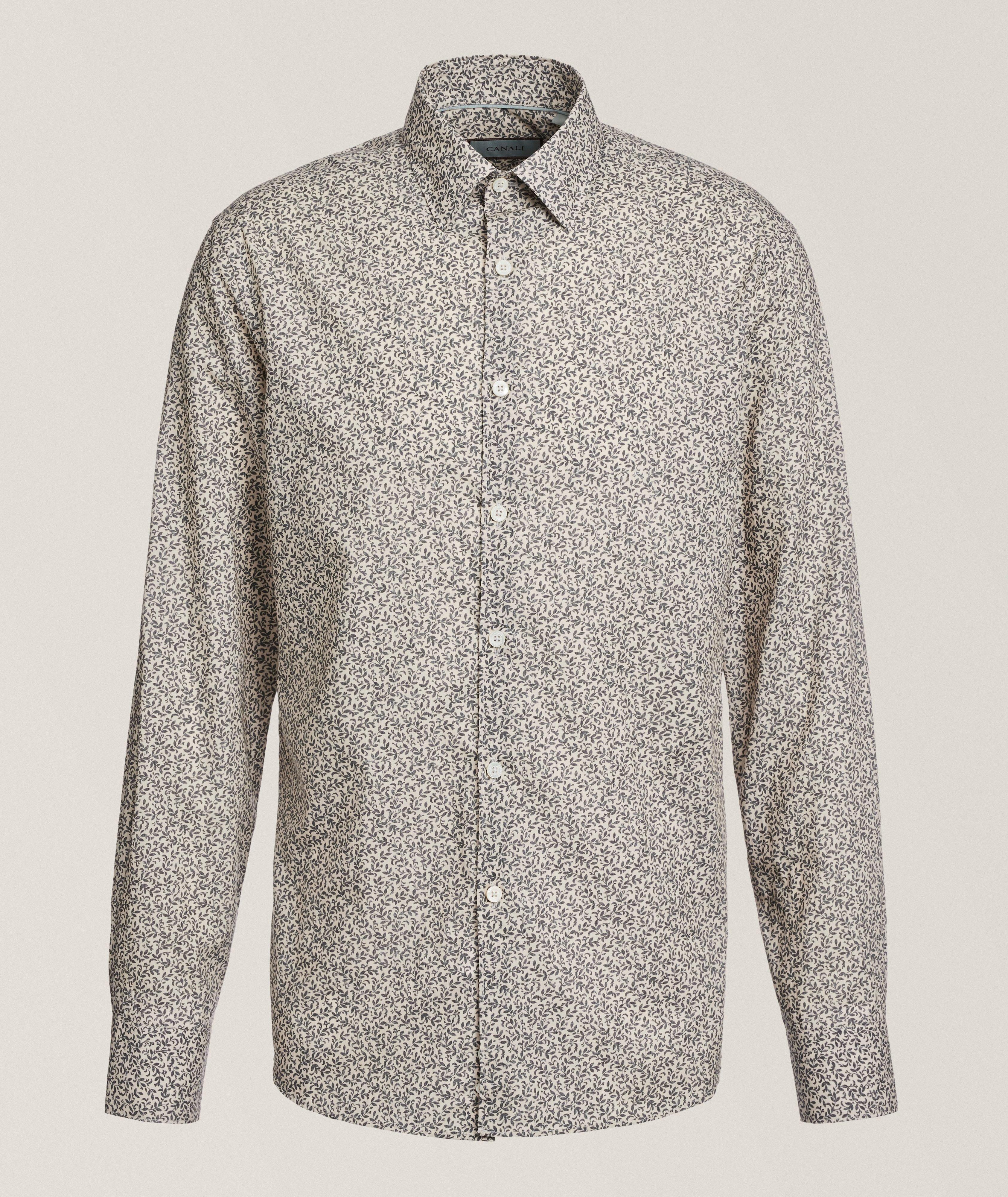 Chemise en coton et en lyocell à motif floral image 0