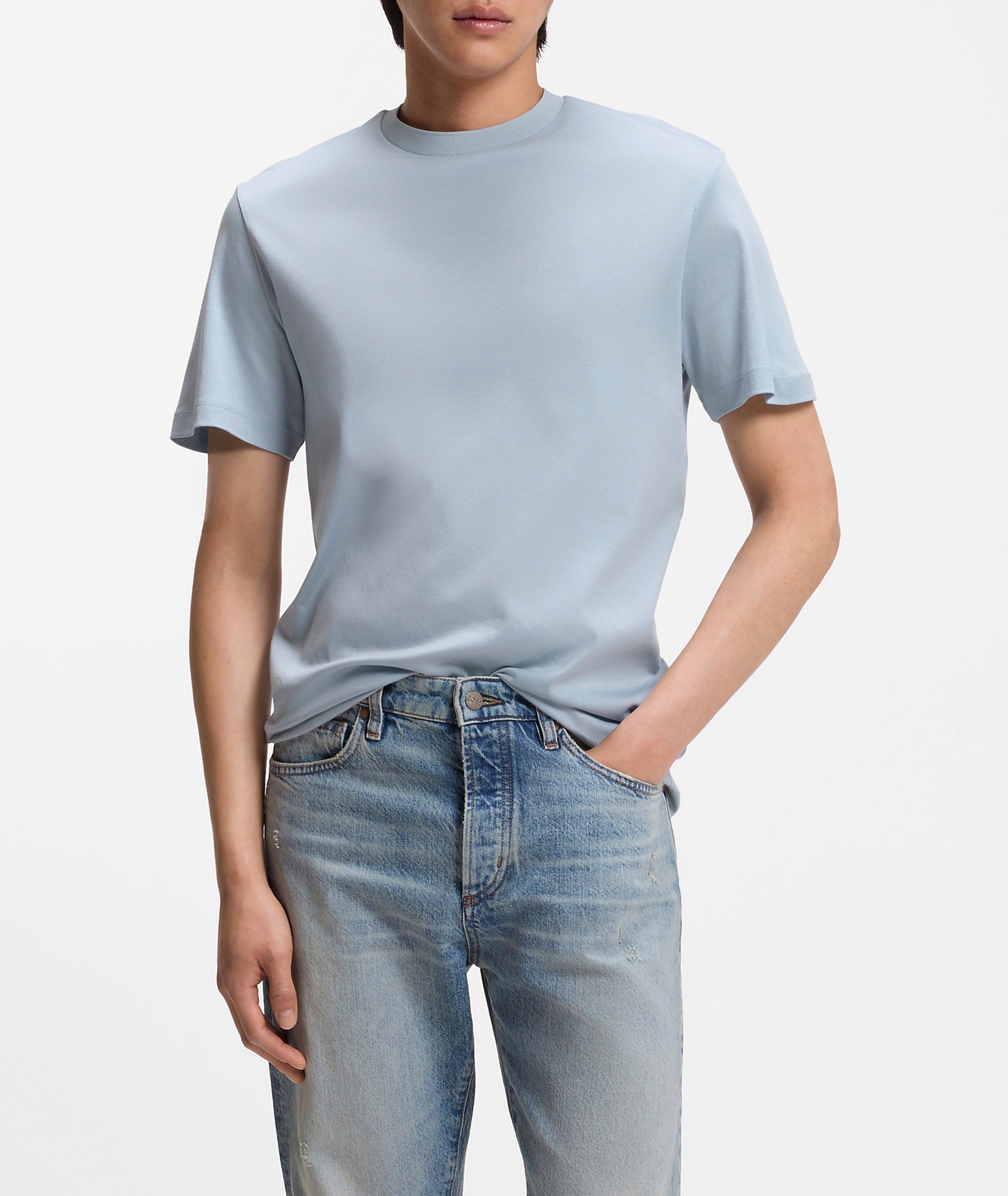 Tesar Mercerized Cotton Crewneck T-Shirt  image 1