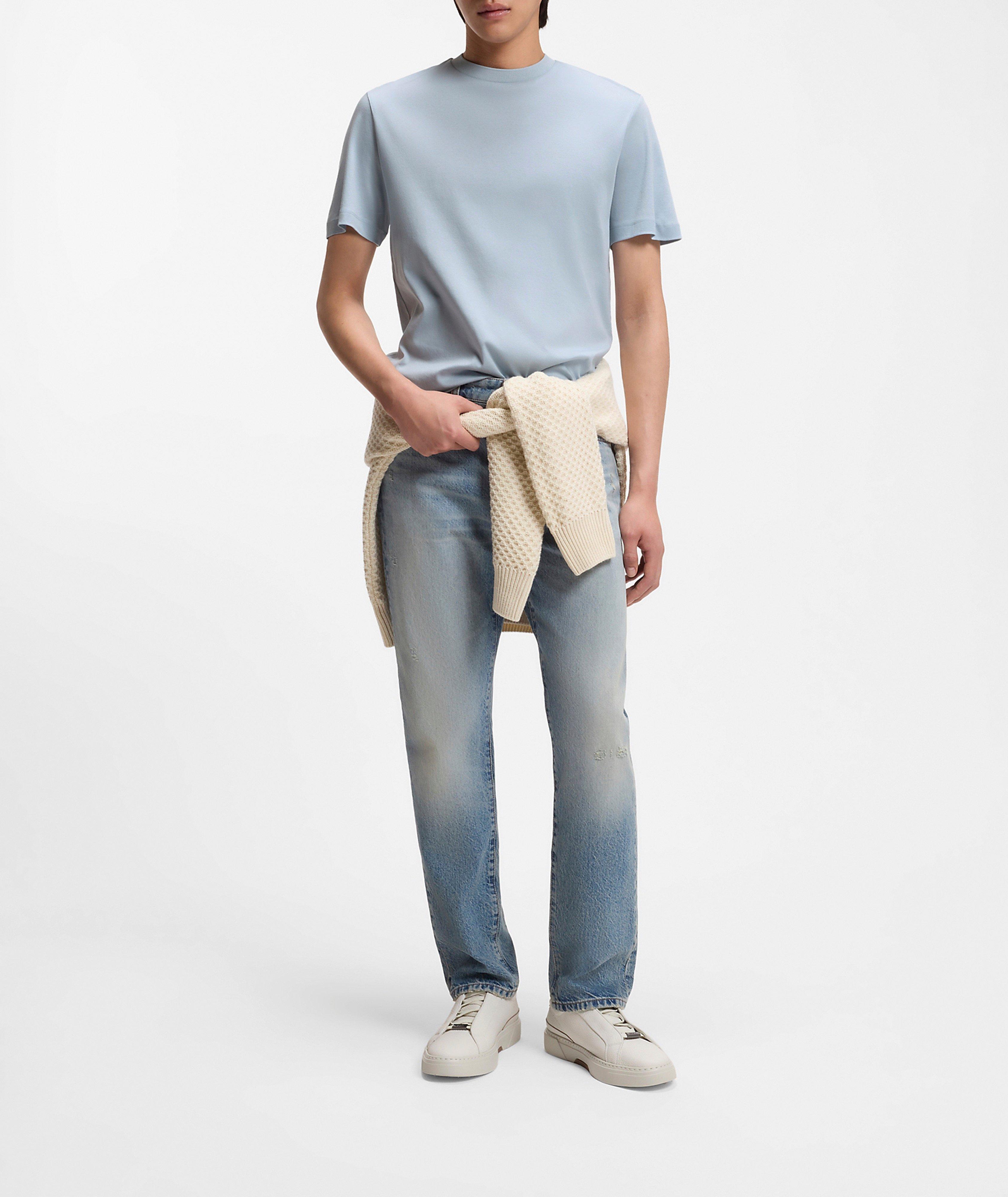 Tesar Mercerized Cotton Crewneck T-Shirt  image 4