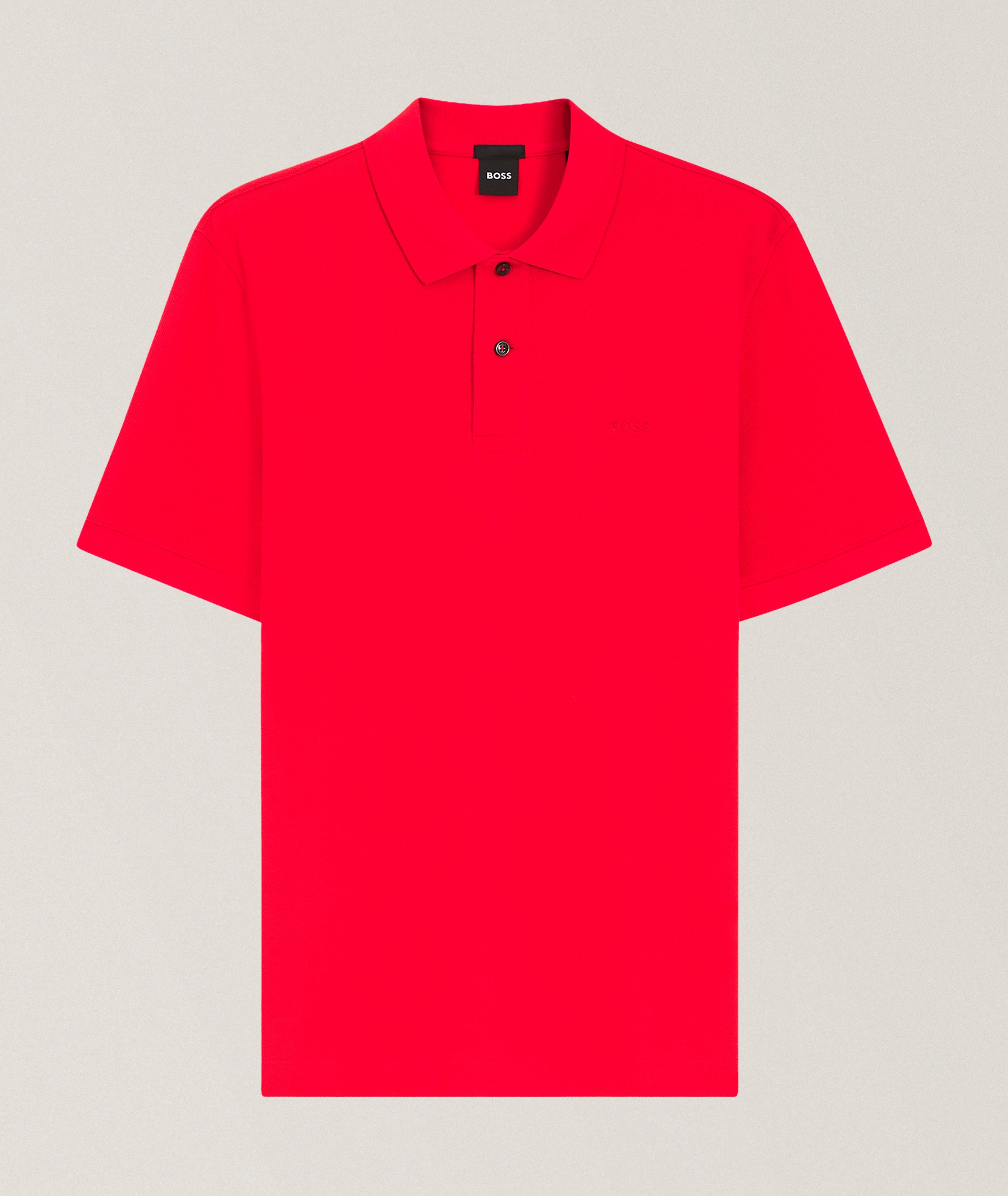 BOSS Pallas Cotton Piqué Knit Polo